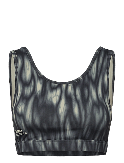 Hummel hmlHIIT AOP INTENSITY BRA - Kleidung - SEAGRASS / grey