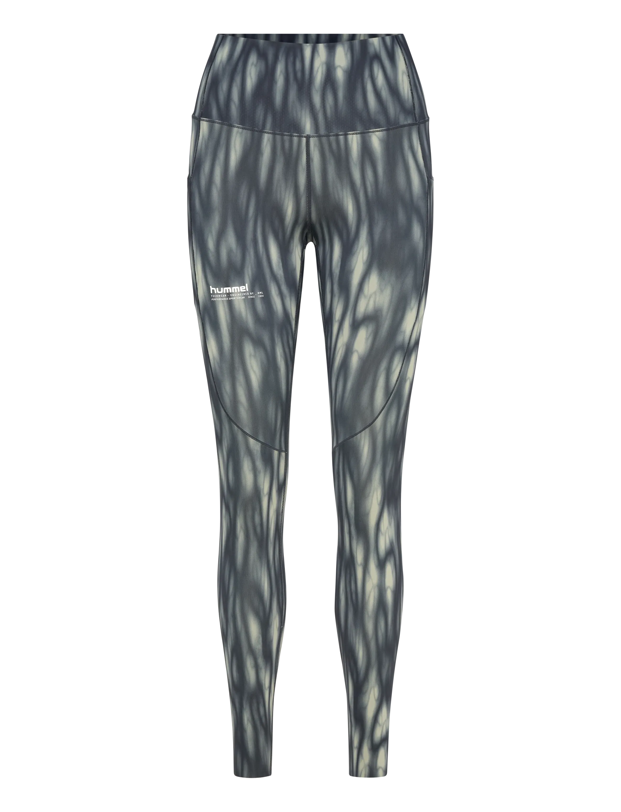 Hummel Hmlhiit Aop Intensity Hw Tights, Kvinder, Højtaljede All-Over Print Trænings Tights, Multi/mønstret, Str: S