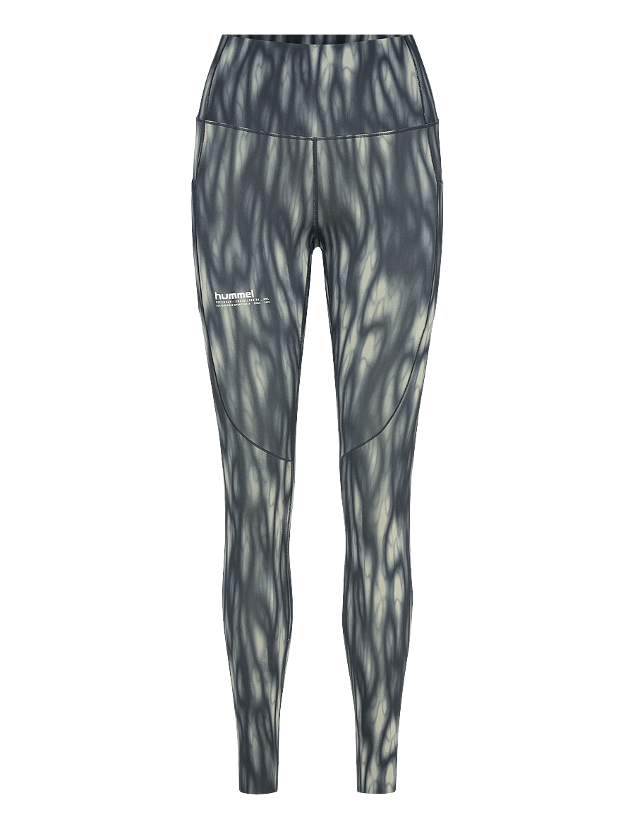 Hummel - hmlHIIT AOP INTENSITY HW TIGHTS - 7/8 längd - seagrass - 0
