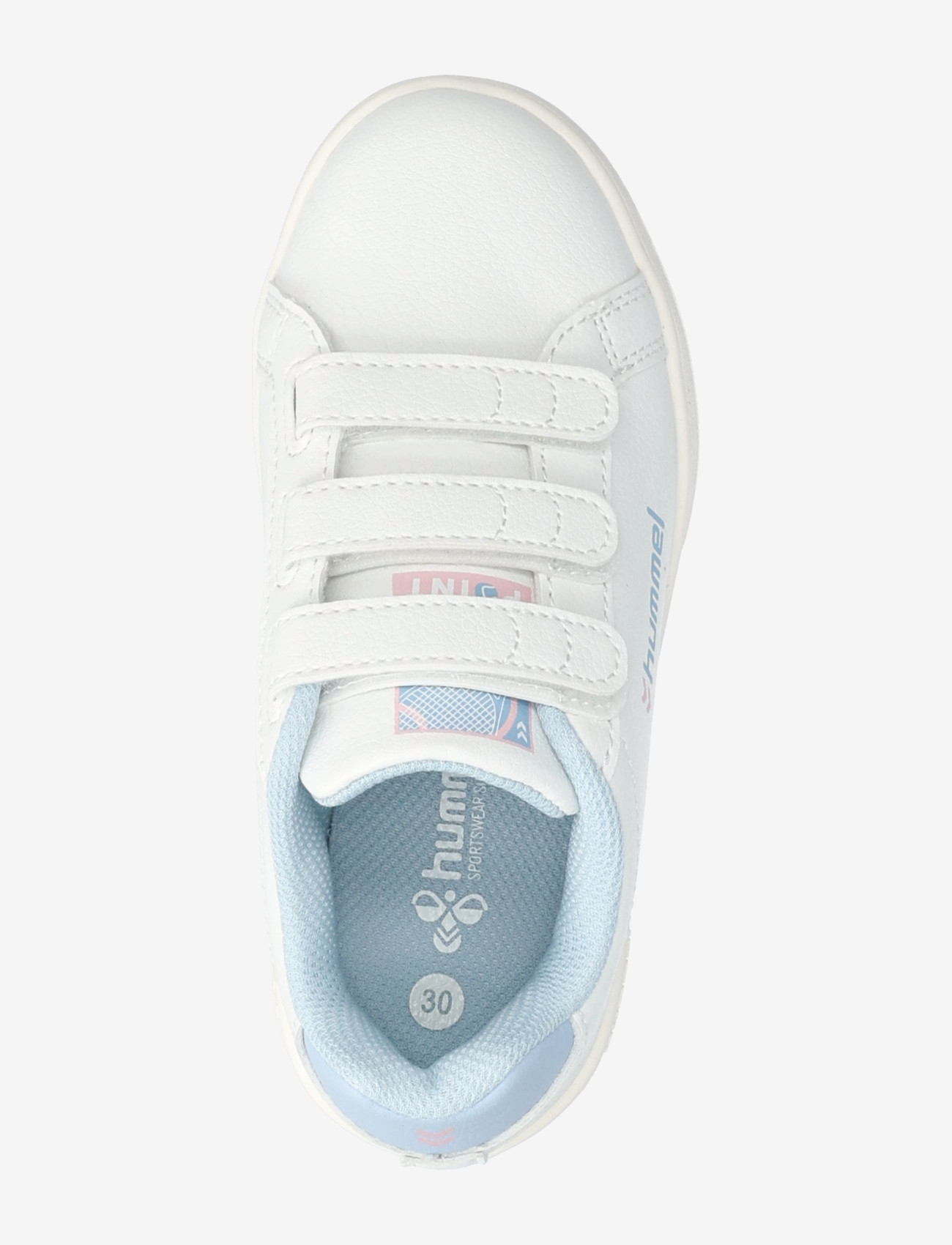 Hummel - MATCH POINT JR - niedriger schnitt - white/blue/pink - 3