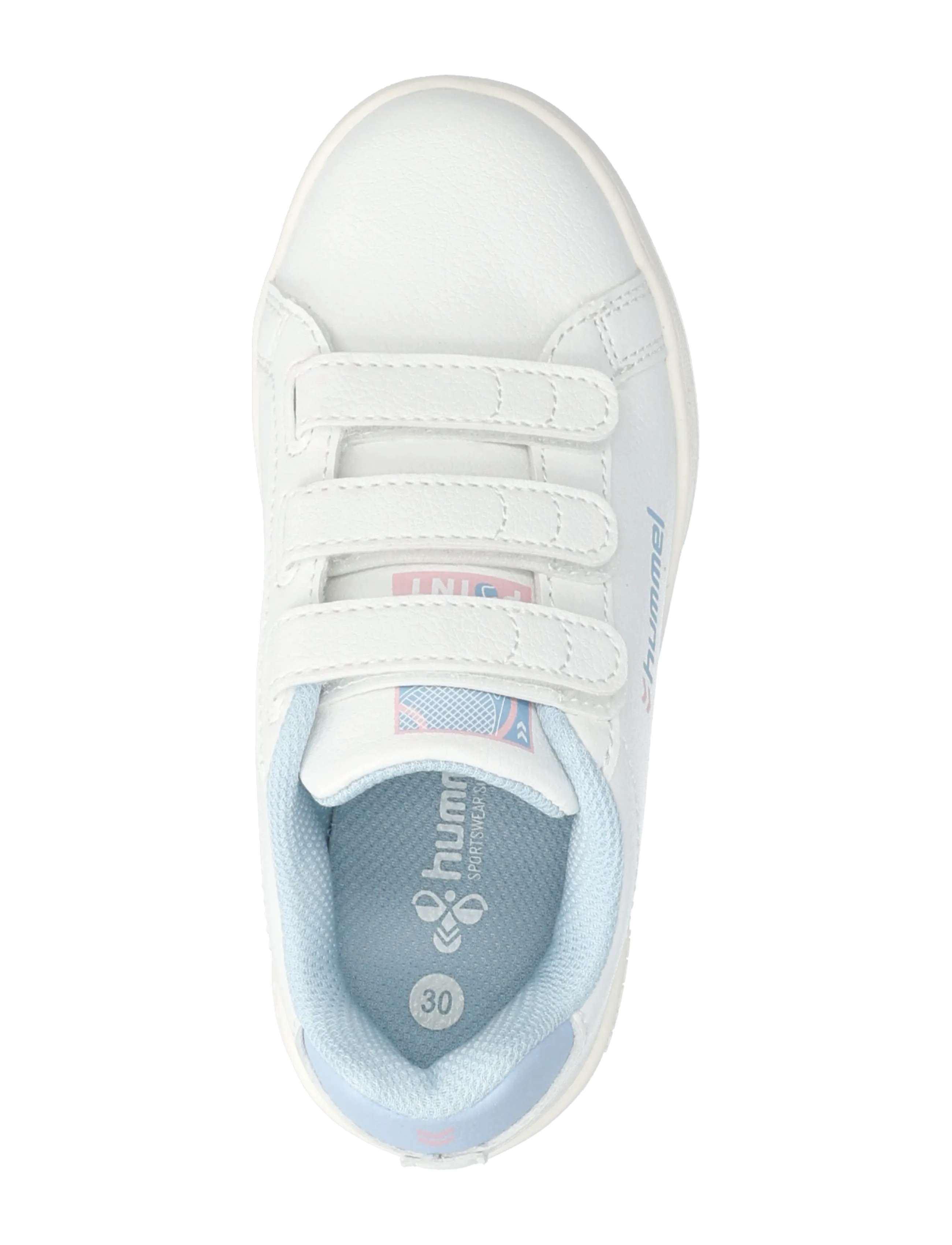 Hummel - MATCH POINT JR - gode sommertilbud - white/blue/pink - 3