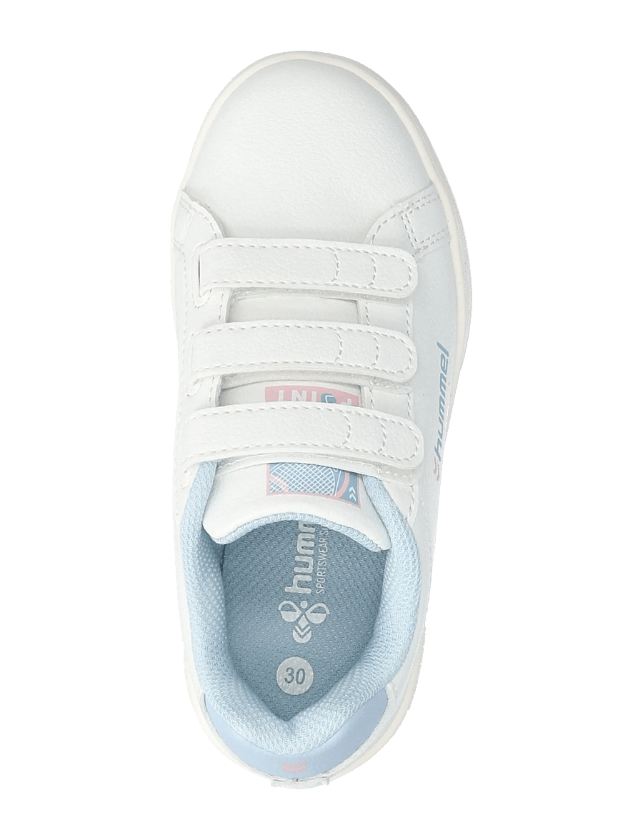 Hummel - MATCH POINT JR - tennised - white/blue/pink - 3