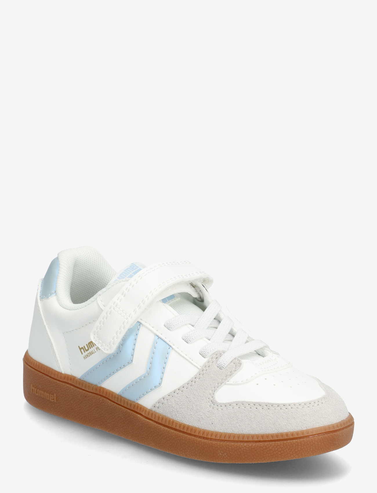 Hummel - HANDBALL PERFEKT SP JR - laisvalaikio batai žemu aulu - white/metallic blue - 0