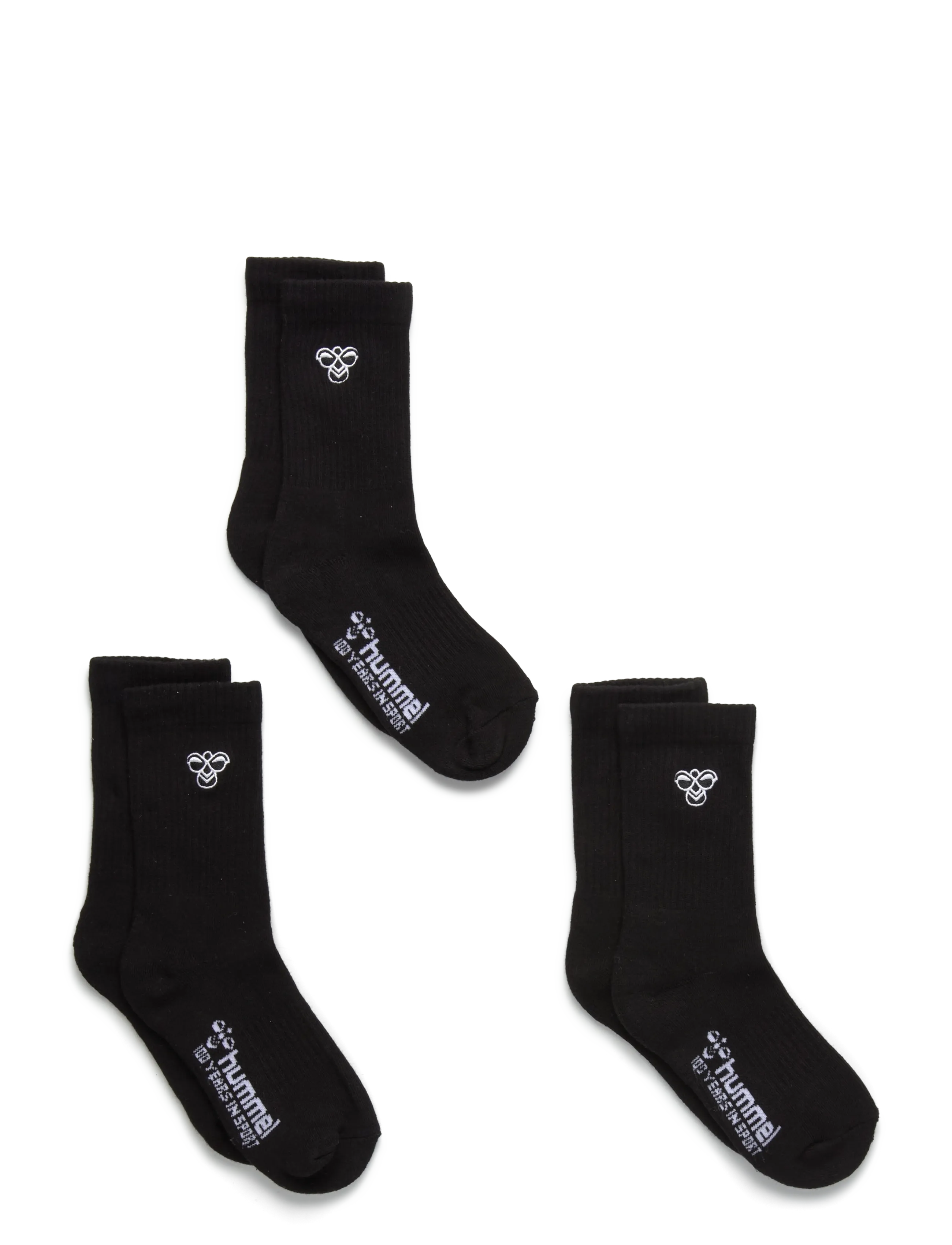 Hummel hmlJR 3-PACK SOCKS BEE - Hummel - BLACK / black