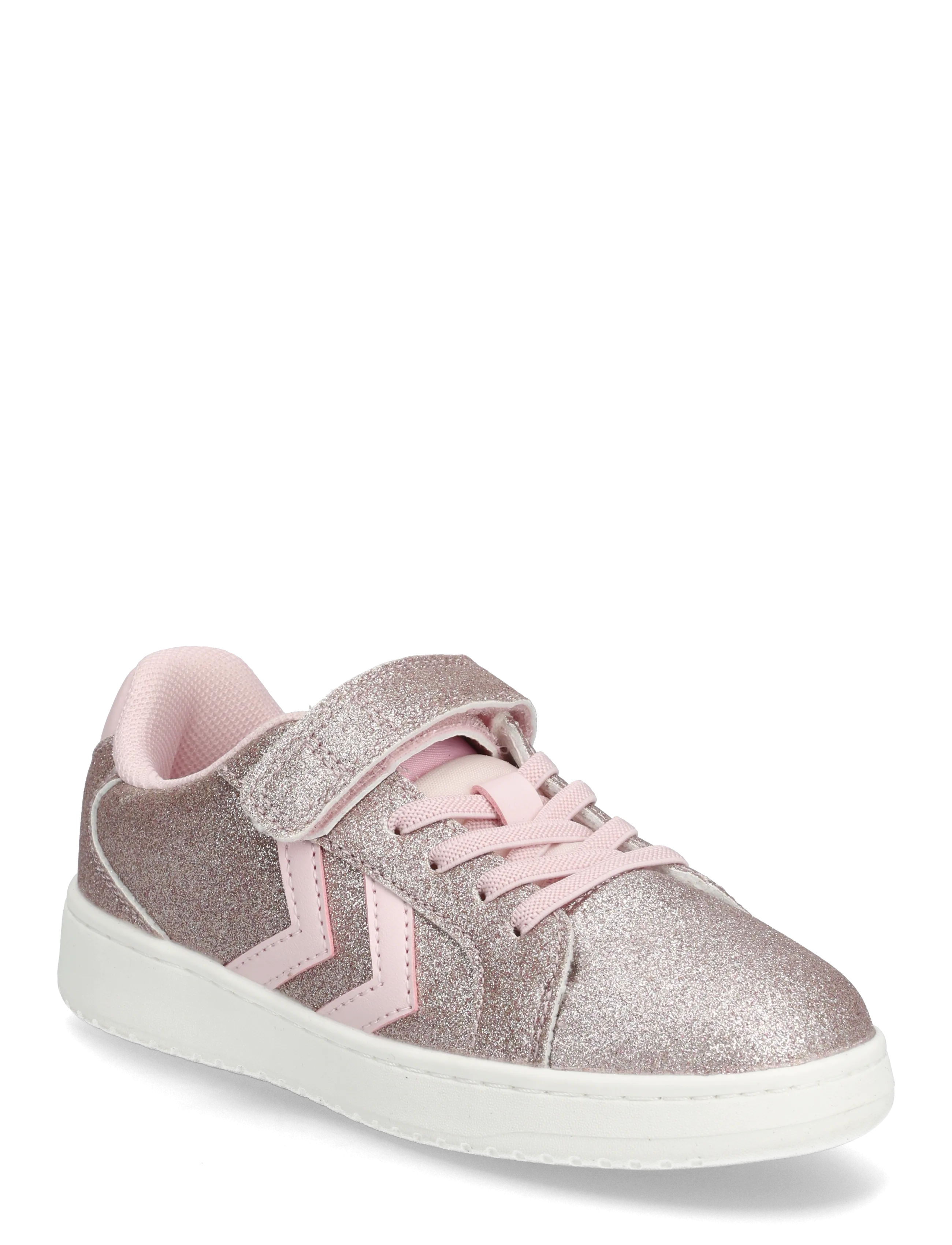 Hummel DERBY COURT XM JR - Sko - ROSEATE SPOONBILL / white