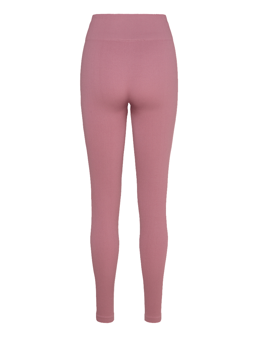 Hummel - hmlPULSE SEAMLESS RIB MW TIGHTS - volle länge - wistful mauve - 1