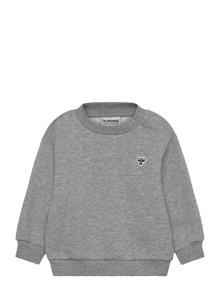 Hummel - hmlMINI LOOSE CREWNECK BEE - sweatshirts - grey melange - 0