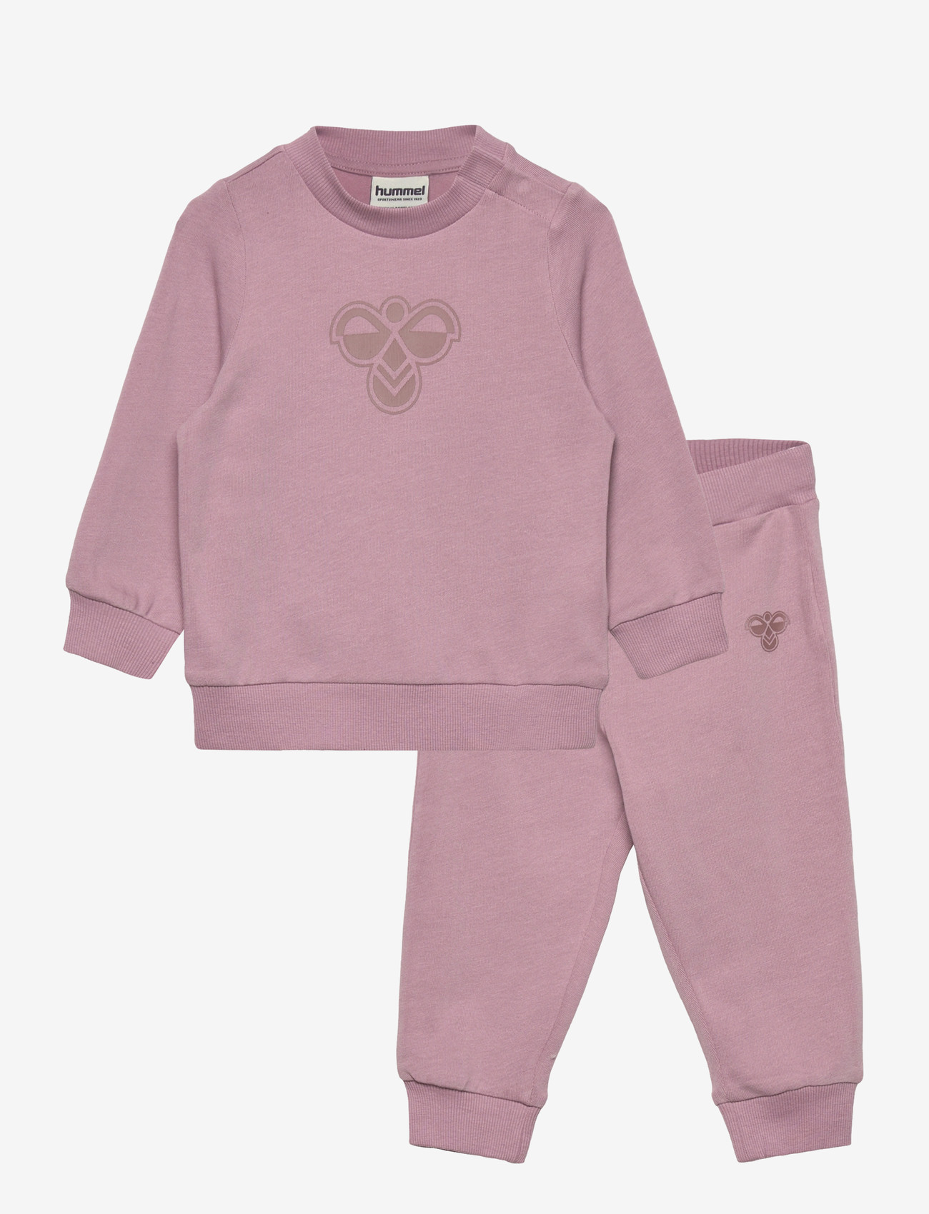 Hummel - hmlMINI JERSEY CREWSUIT BEE - joggingset & tvådelade set - mauve shadow - 0