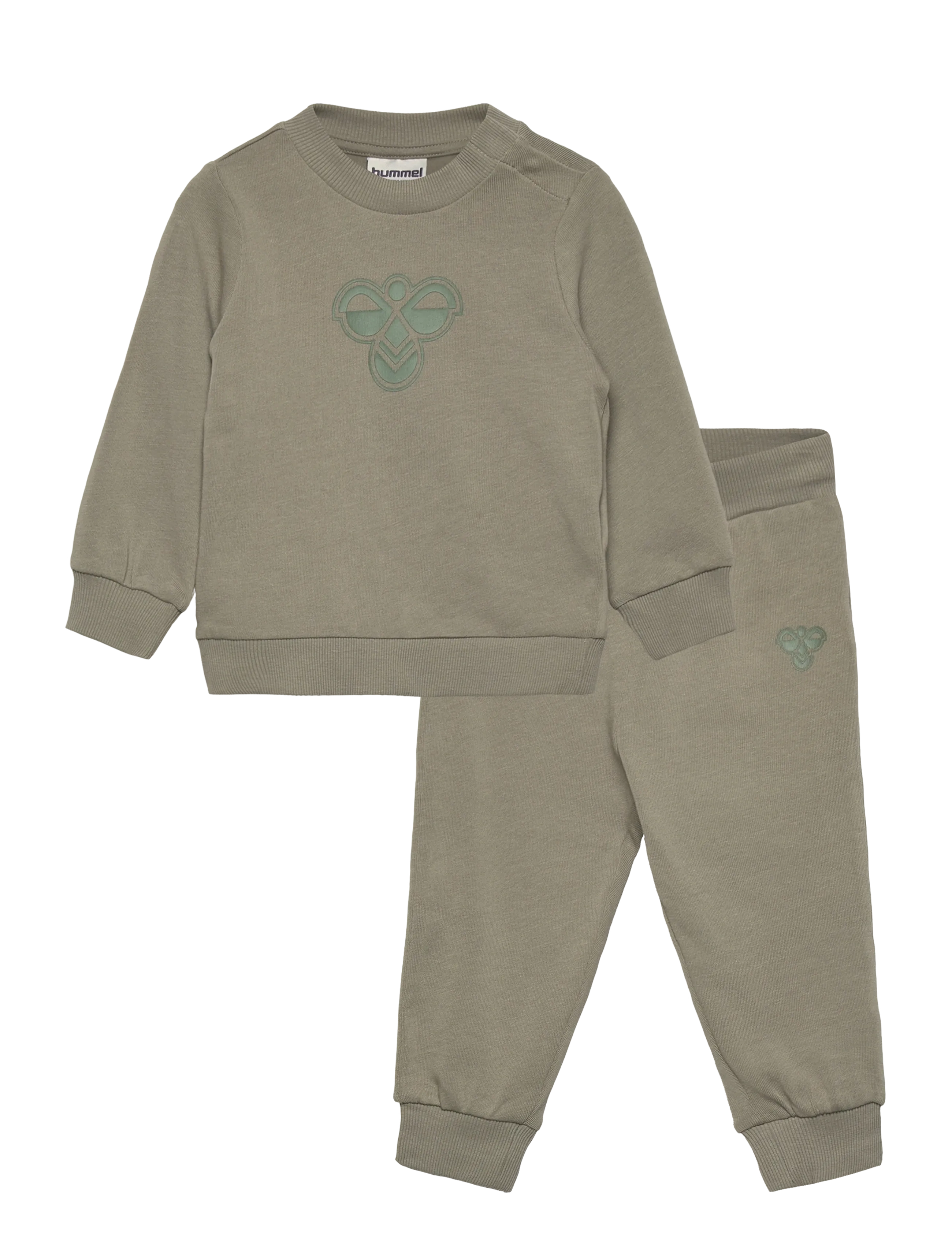 Hummel hmlMINI JERSEY CREWSUIT BEE - Riided - SHADOW / khaki/green