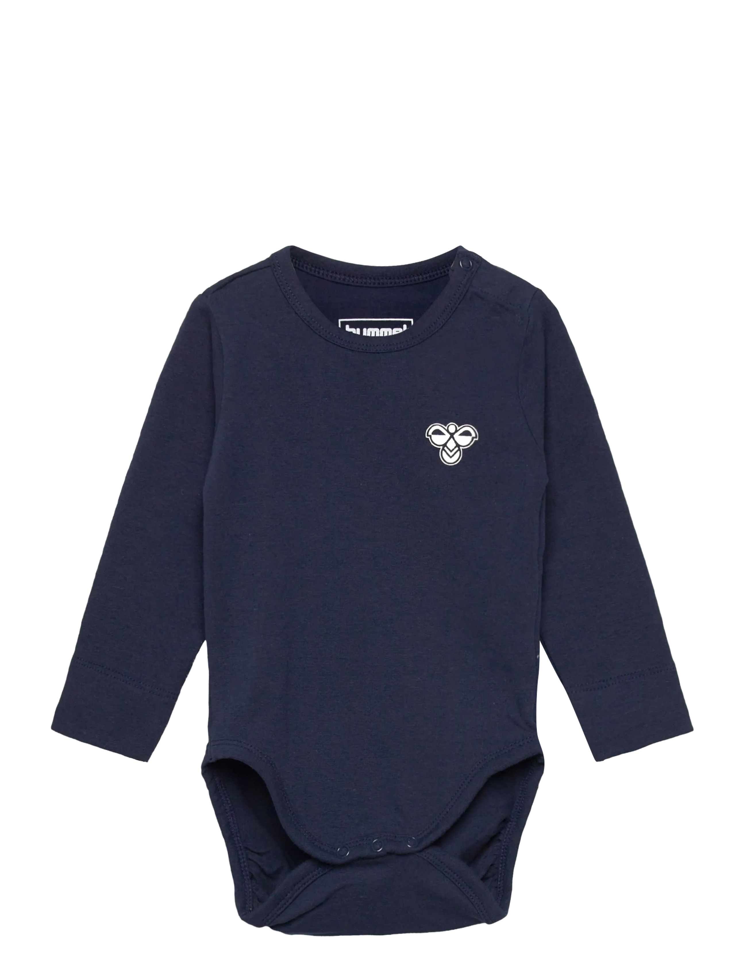 Hummel Hmlmini Solid Body L/S Bee, 74, Bodys, Marineblau - Long-sleeved, Kinder