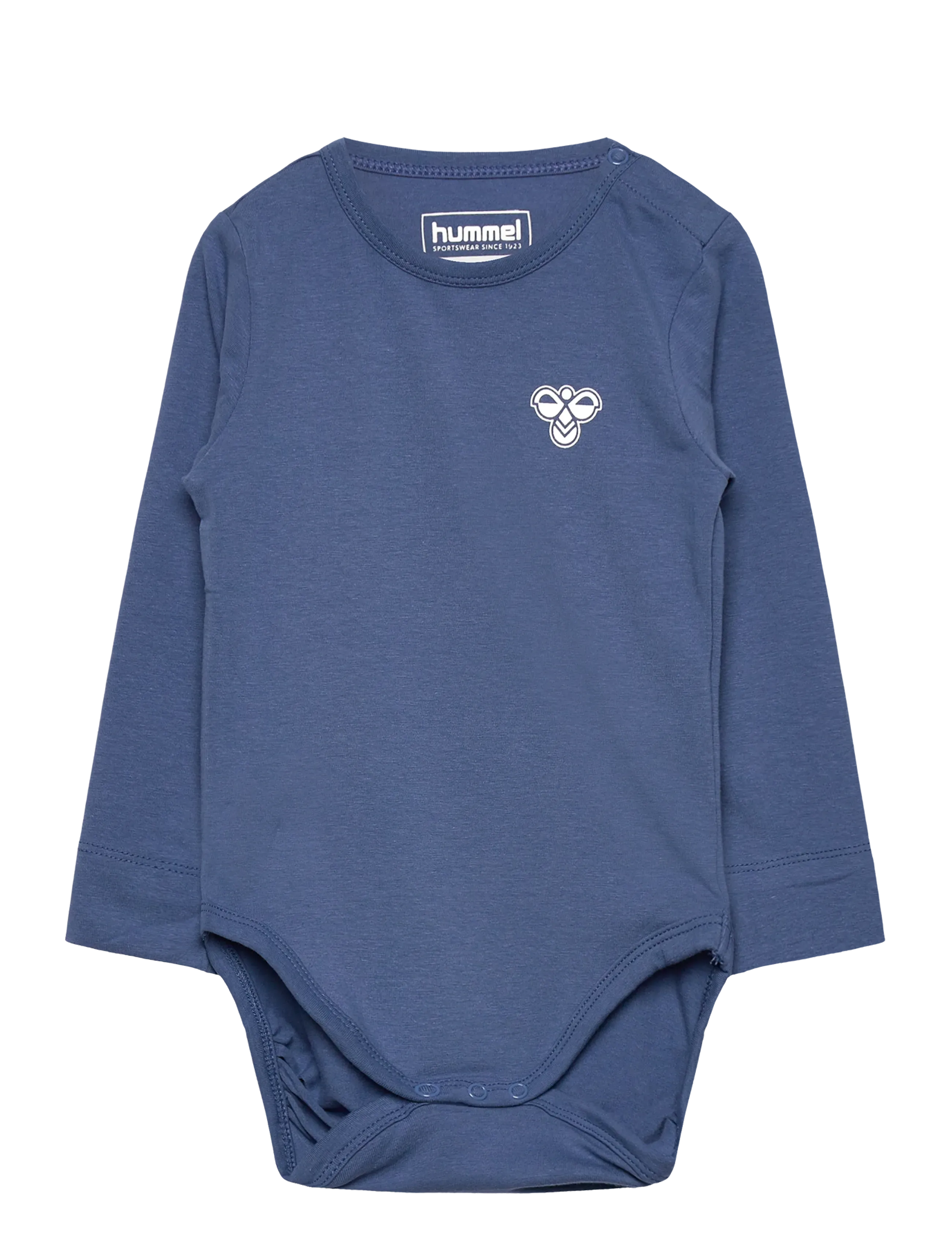 Hummel Hmlmini Solid Body L/S Bee, 56, Bodys, Blau - Long-sleeved, Kinder