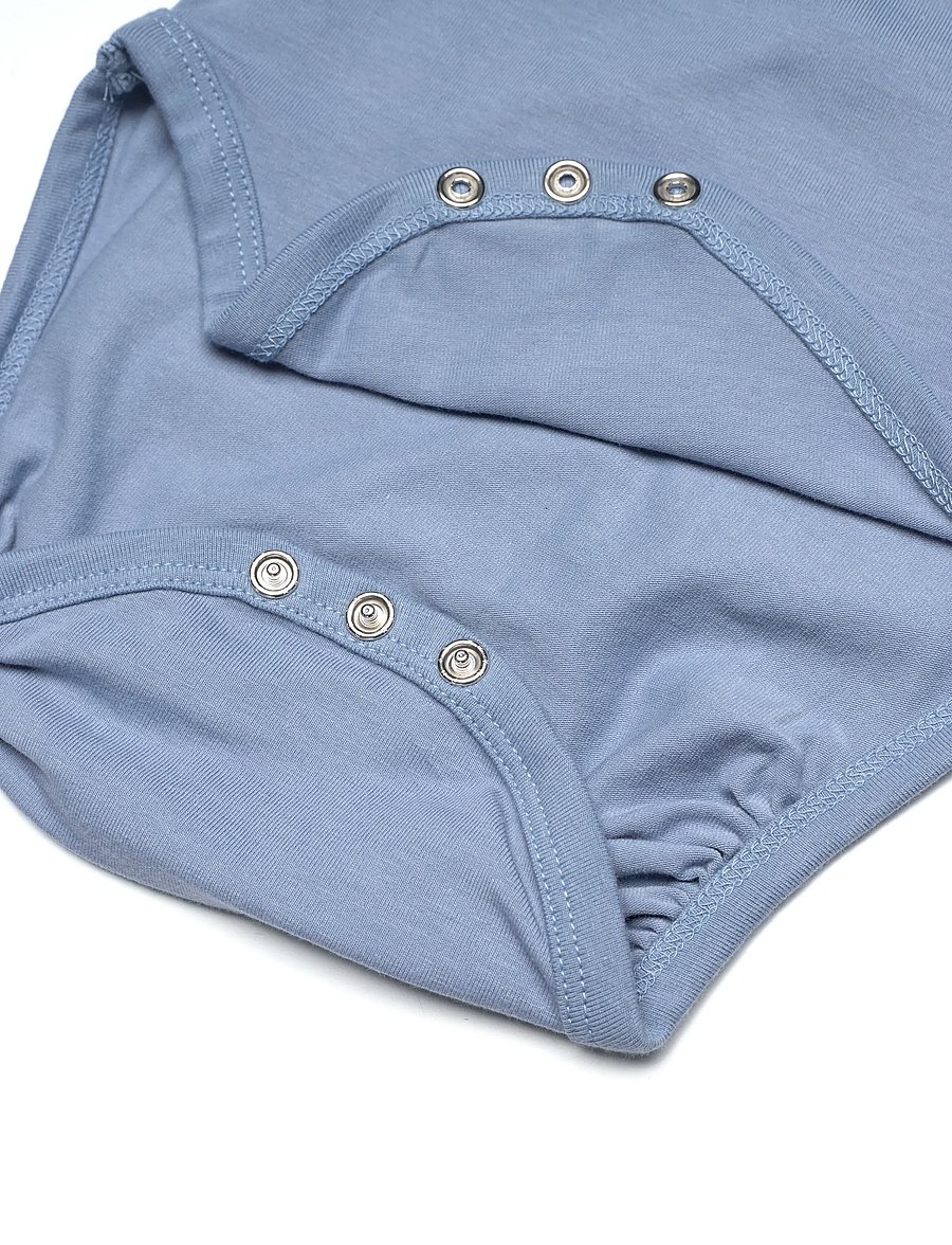 Hummel - hmlMINI SOLID BODY L/S BEE - pikkade varrukatega bodid - faded denim - 3