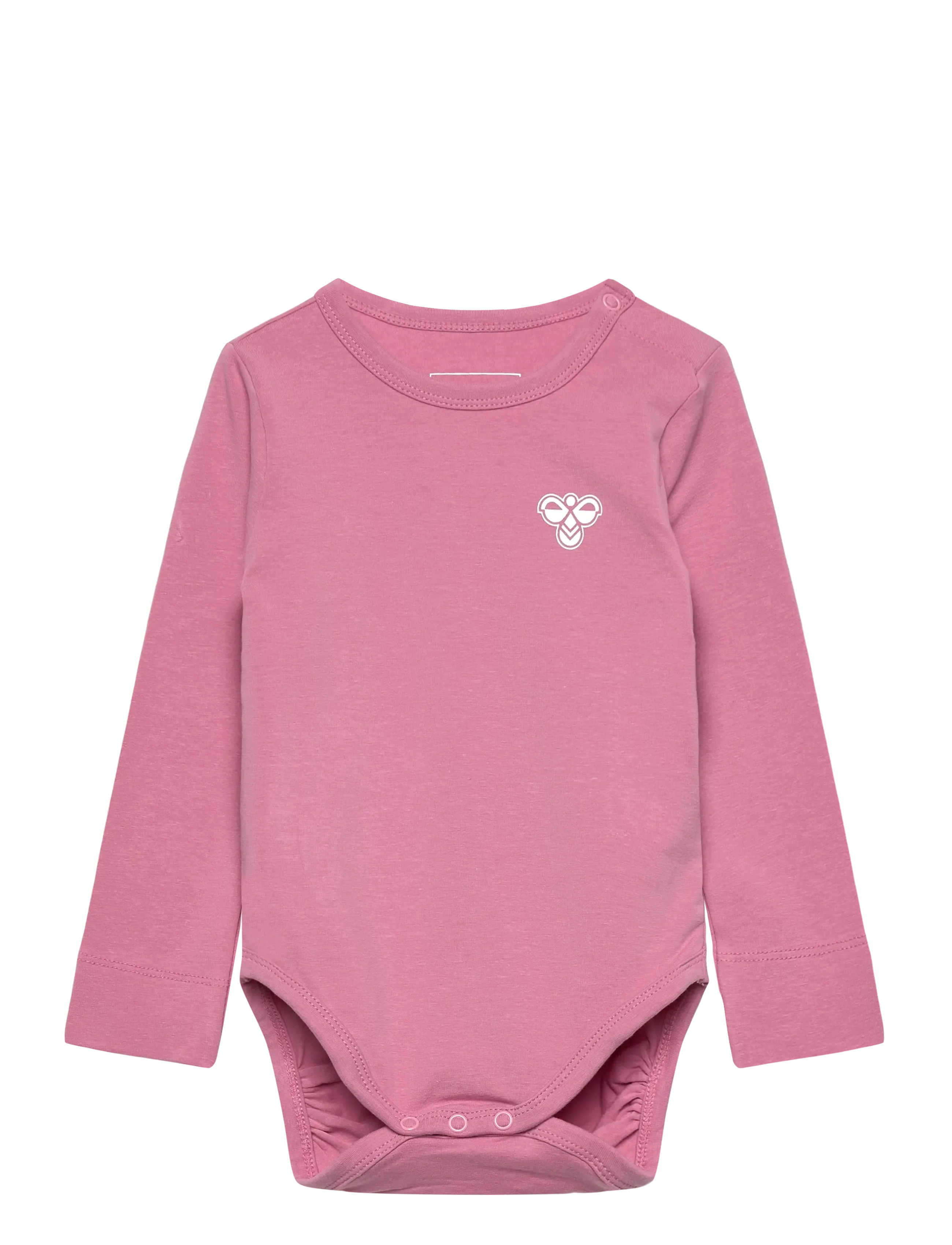 Hummel Hmlmini Solid Body L/S Bee, 80, Bodys, Rosa - Long-sleeved, Kinder