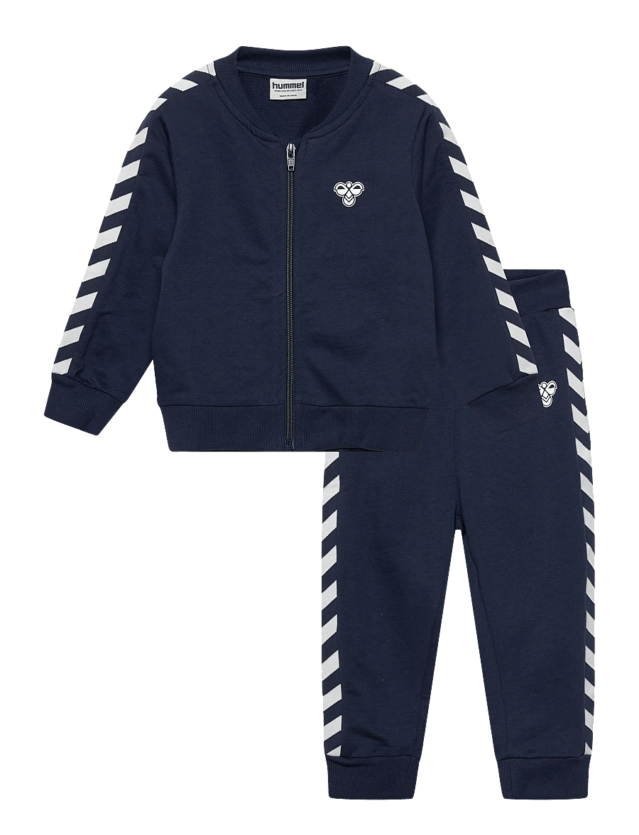 Hummel - hmlMINI REG CHEVRON SET - tracksuits & 2-piece sets - dress blues - 0