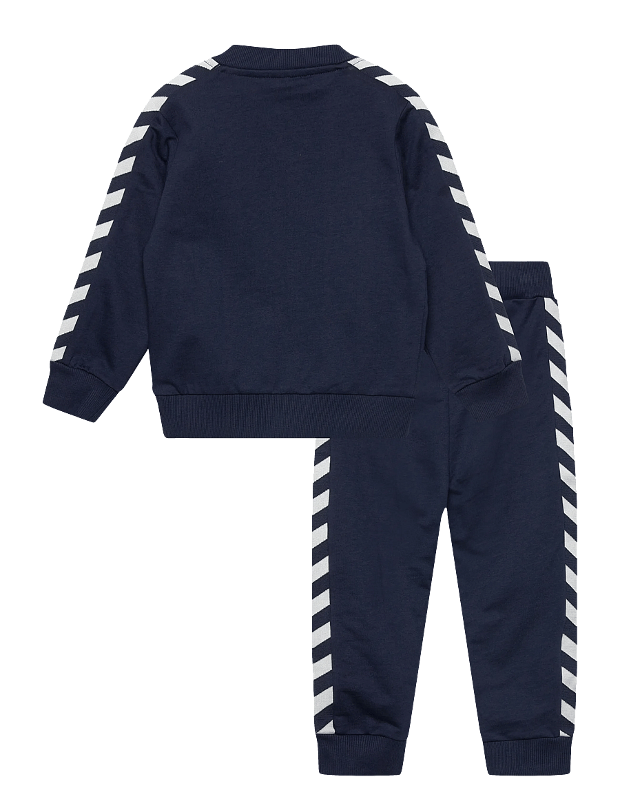 Hummel - hmlMINI REG CHEVRON SET - tracksuits & 2-piece sets - dress blues - 1