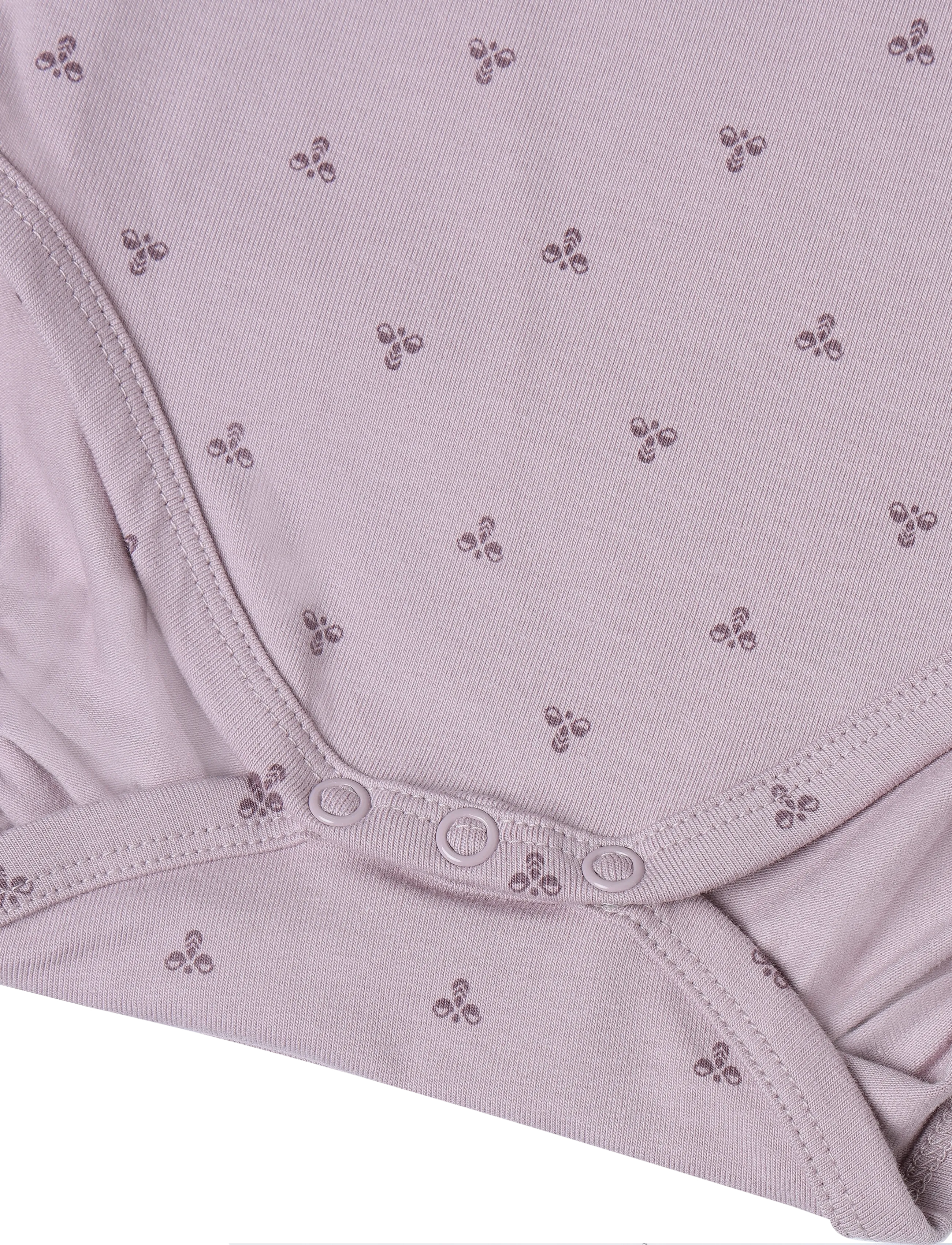 Hummel - hmlMINI BEE AOP BODY L/S - langærmede bodyer - sea fog - 2