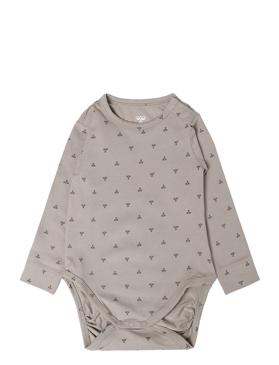Hummel - hmlMINI BEE AOP BODY L/S - långärmade bodies - vintage khaki - 0
