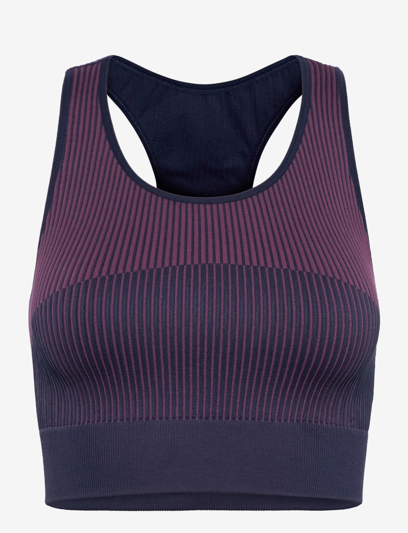 Hummel - hmlYOGA SEAMLESS W CROP TOP - spordirinnahoidjad - dress blues - 0
