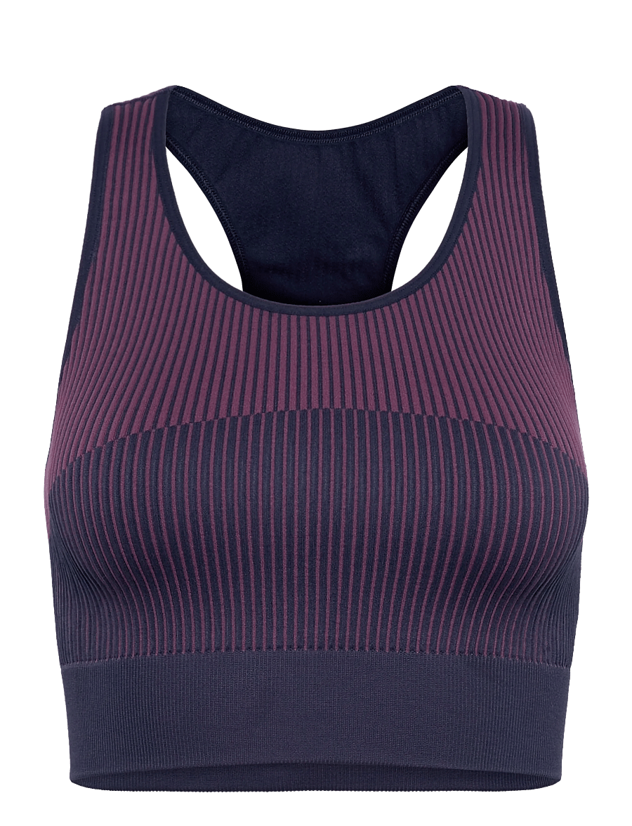 Hummel - hmlYOGA SEAMLESS W CROP TOP - sport-bhs - dress blues - 0