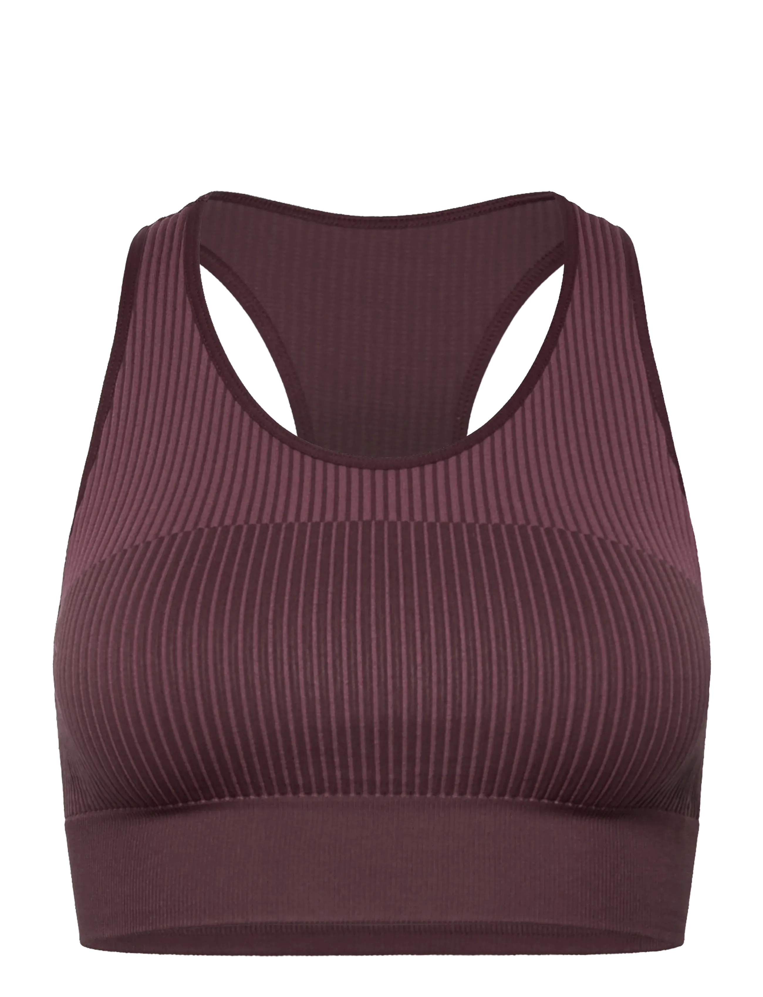 Hummel hmlYOGA SEAMLESS W CROP TOP - BHs - FUDGE / burgundy