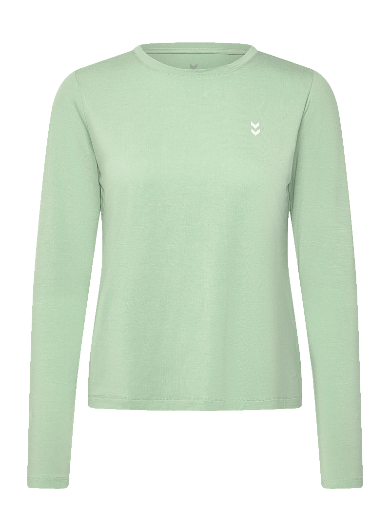 Hummel - hmlYOGA SOFT LOOSE W T-SHIRT LS - langærmede t-shirts - frosty green - 0