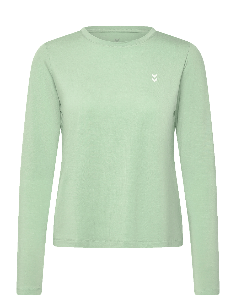 Hummel - hmlYOGA SOFT LOOSE W T-SHIRT LS - pitkähihaiset t-paidat - frosty green - 0