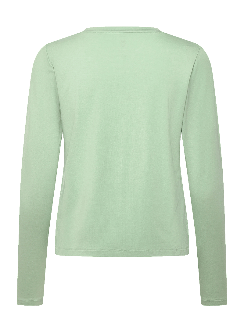Hummel - hmlYOGA SOFT LOOSE W T-SHIRT LS - langærmede t-shirts - frosty green - 1