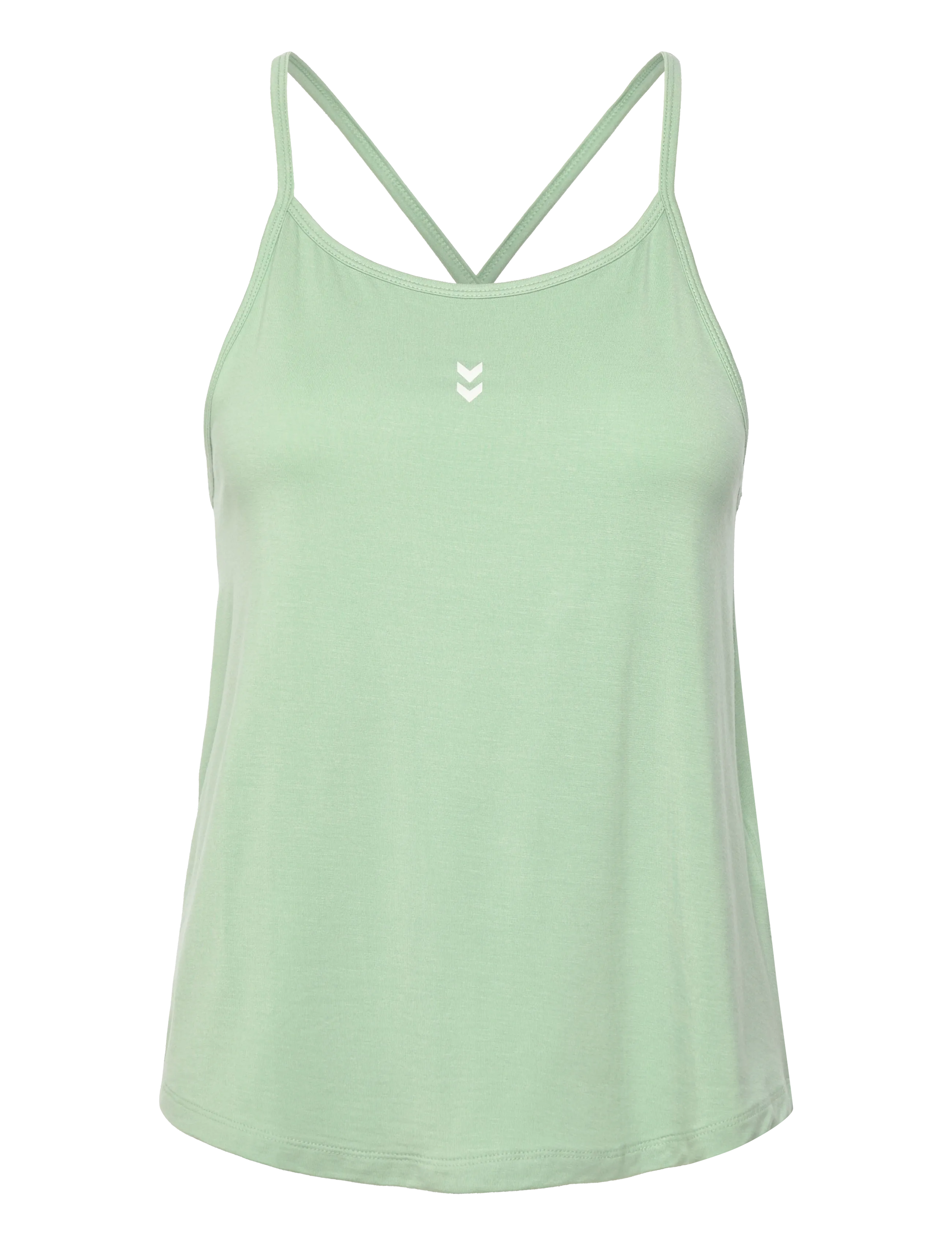 Hummel hmlYOGA SOFT W STRAP TOP - Žiūrėti viską - FROSTY GREEN / green