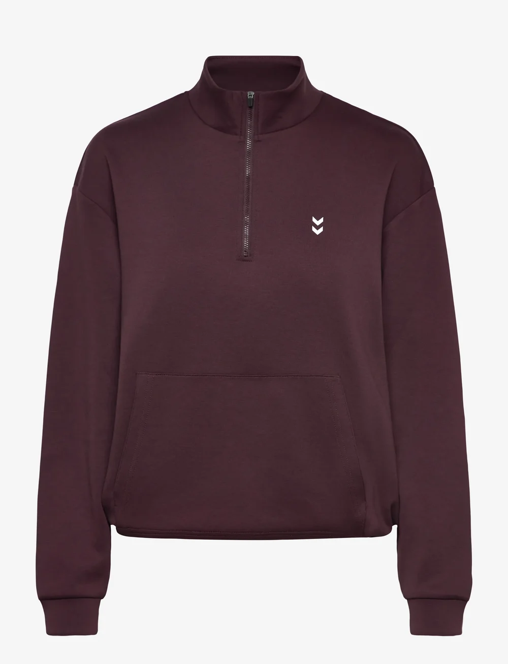 Hummel - hmlYOGA SOFT HALFZIP W JACKET - sweatshirts - fudge - 0