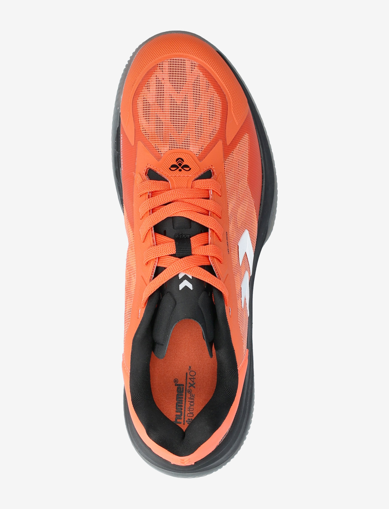 Hummel - HB TOPFLIGHT PRO - siseruumide spordijalatsid - black/orange - 3