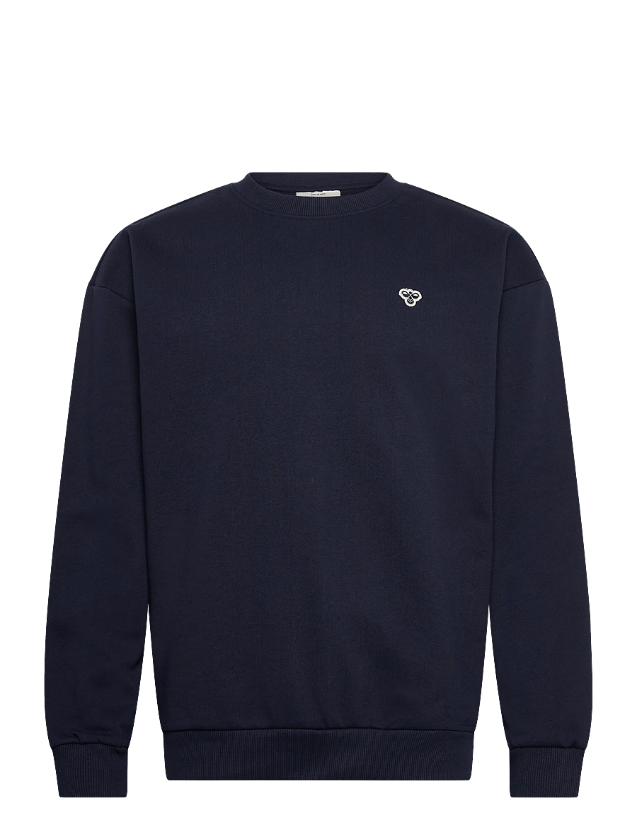 Hummel - hmlLOOSE CREWNECK BEE - tops - dress blues - 0