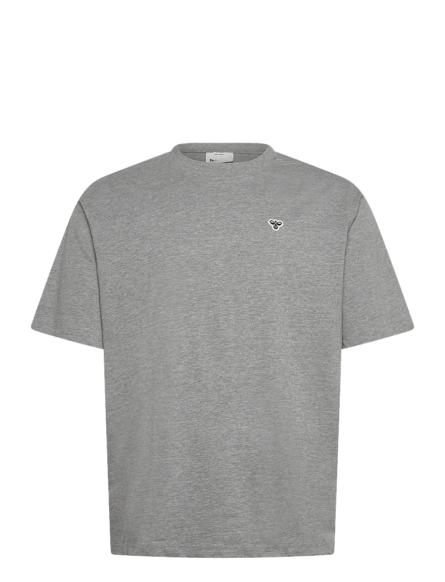 Hummel - hmlLOOSE T-SHIRT BEE S/S - tops & t-shirts - grey melange - 0