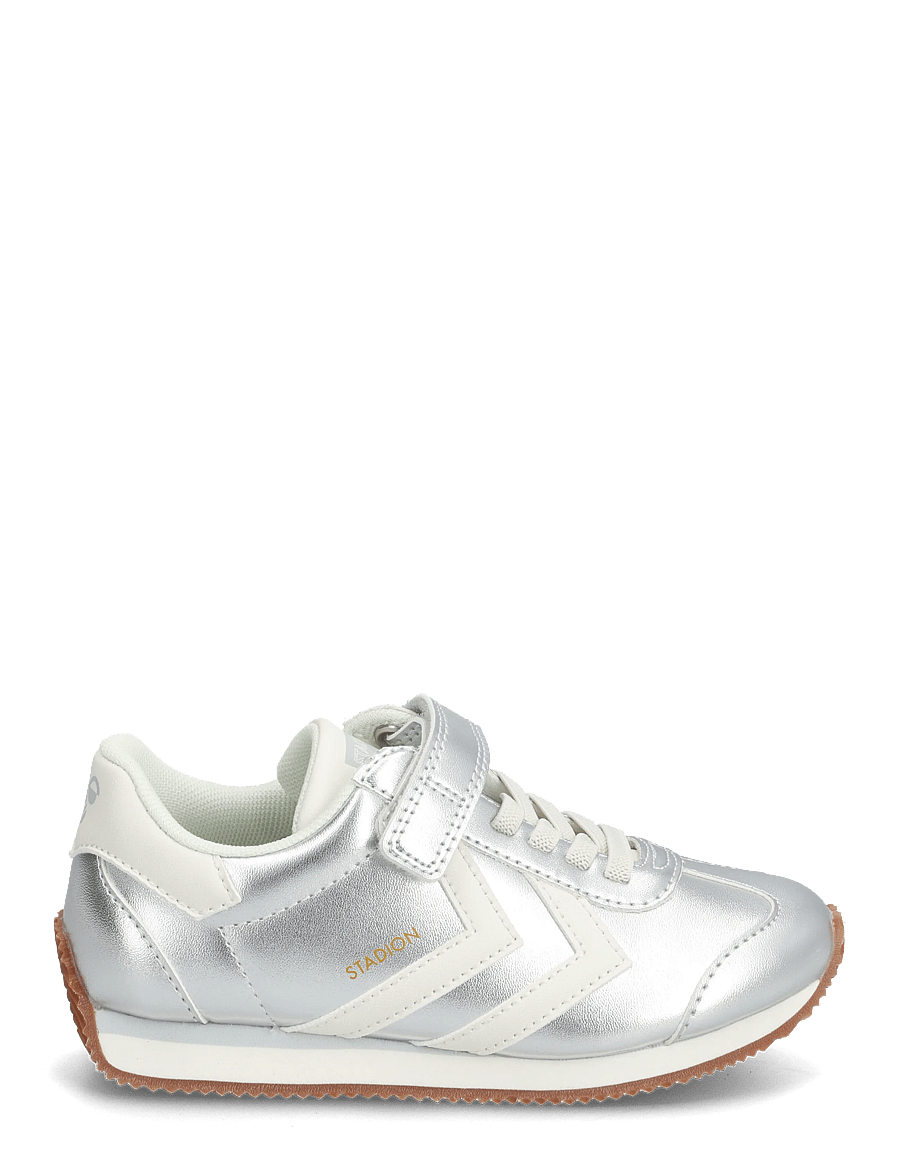 Hummel - STADION METALLIC JR - low-top sneakers - silver - 1