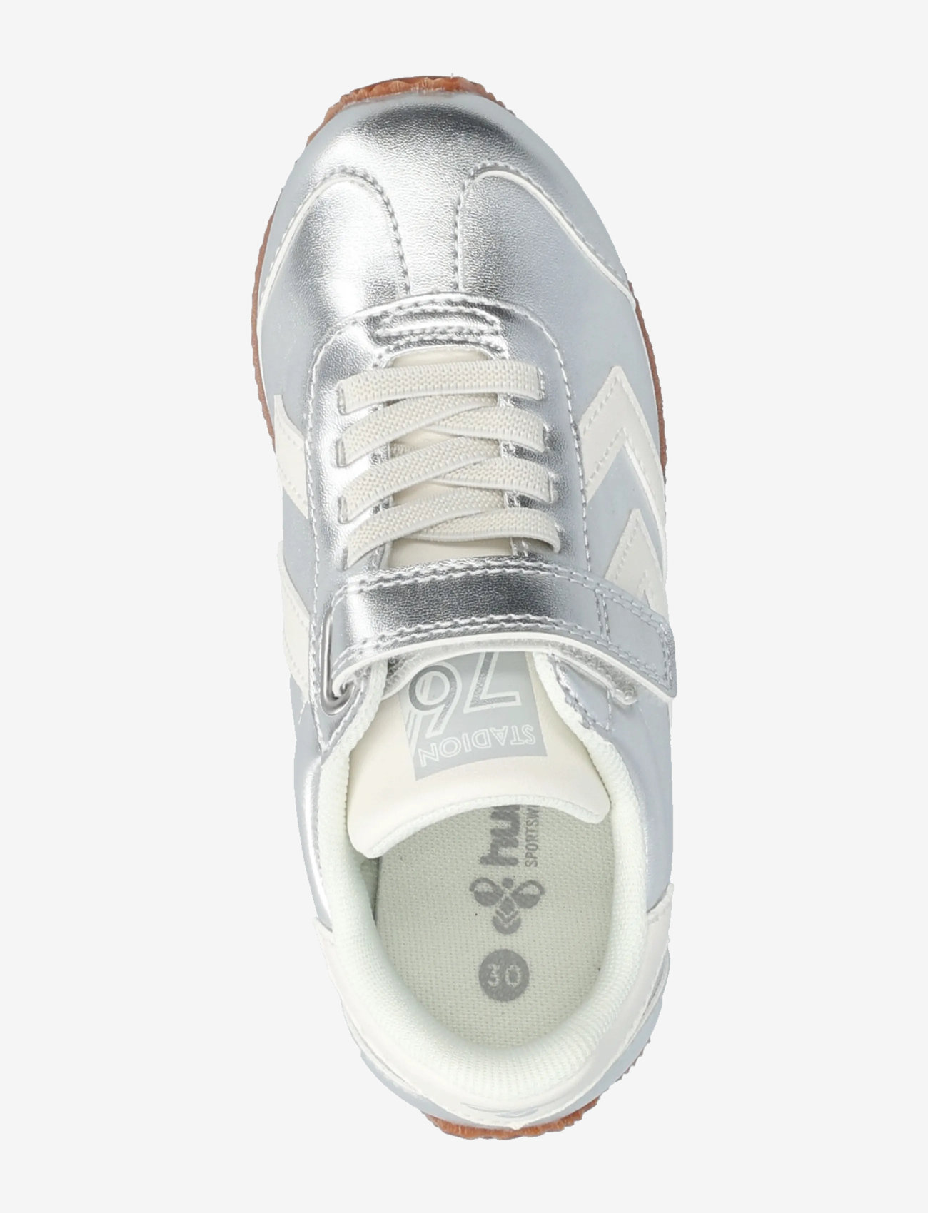 Hummel - STADION METALLIC JR - lave sneakers - silver - 3