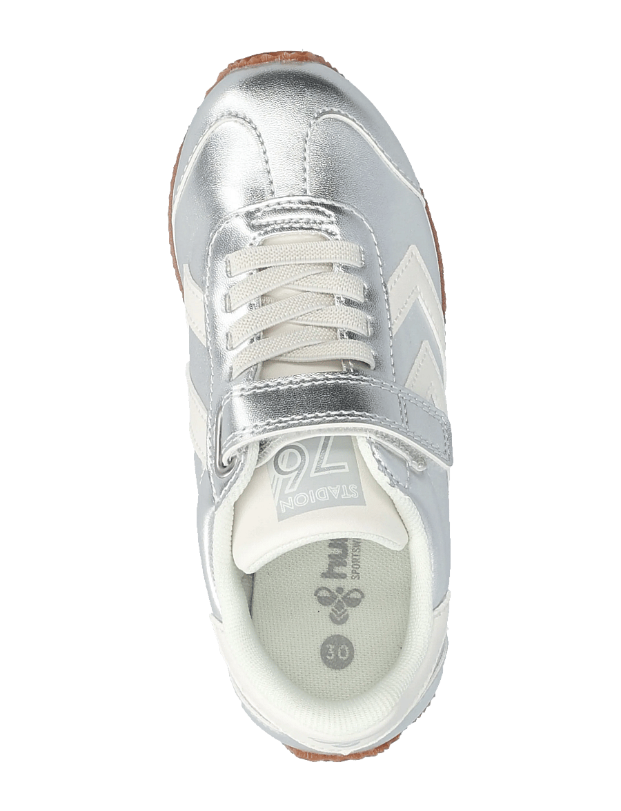 Hummel - STADION METALLIC JR - low-top sneakers - silver - 3