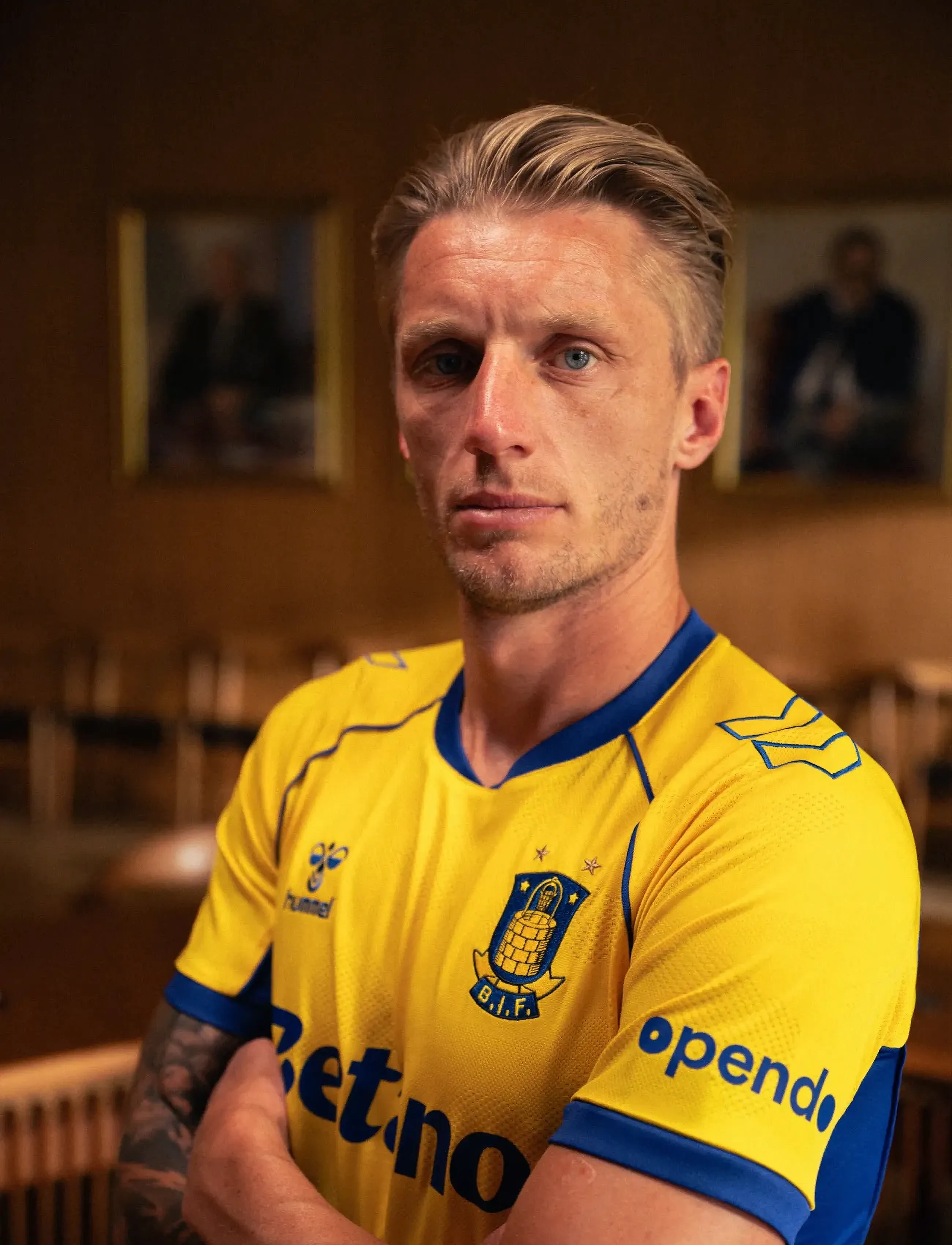 Hummel Brøndby If 25/26 Home Jersey S/S, M, Yellow, Sport Overdele > Sport Football Shirts, Herre