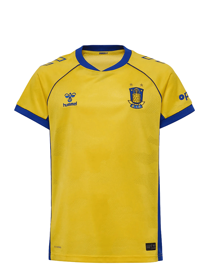 Hummel - BIF 25/26 HOME JERSEY S/S KIDS - sporttoppar - lemon - 2