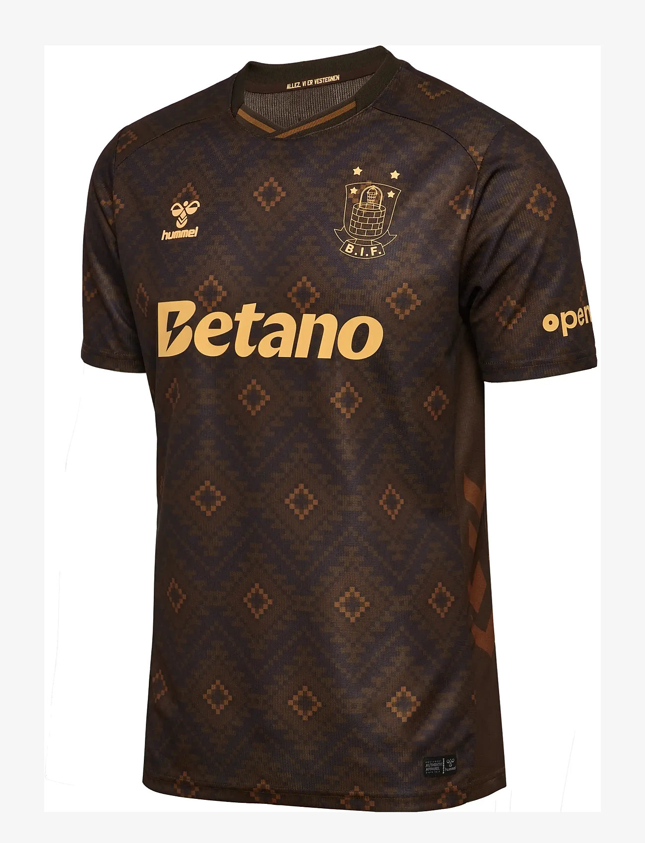 Hummel - BIF 25/26 THIRD JERSEY S/S - jalgpallisärgid - brown - 1