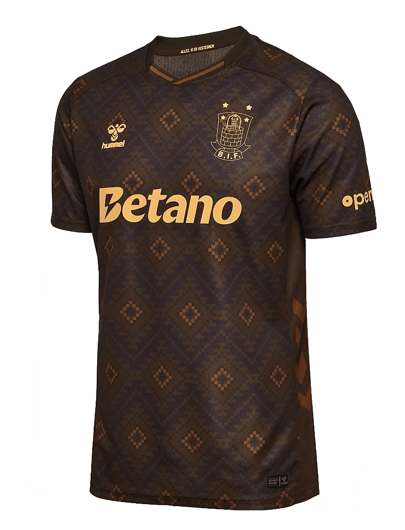 Hummel - BIF 25/26 THIRD JERSEY S/S - jalgpallisärgid - brown - 1