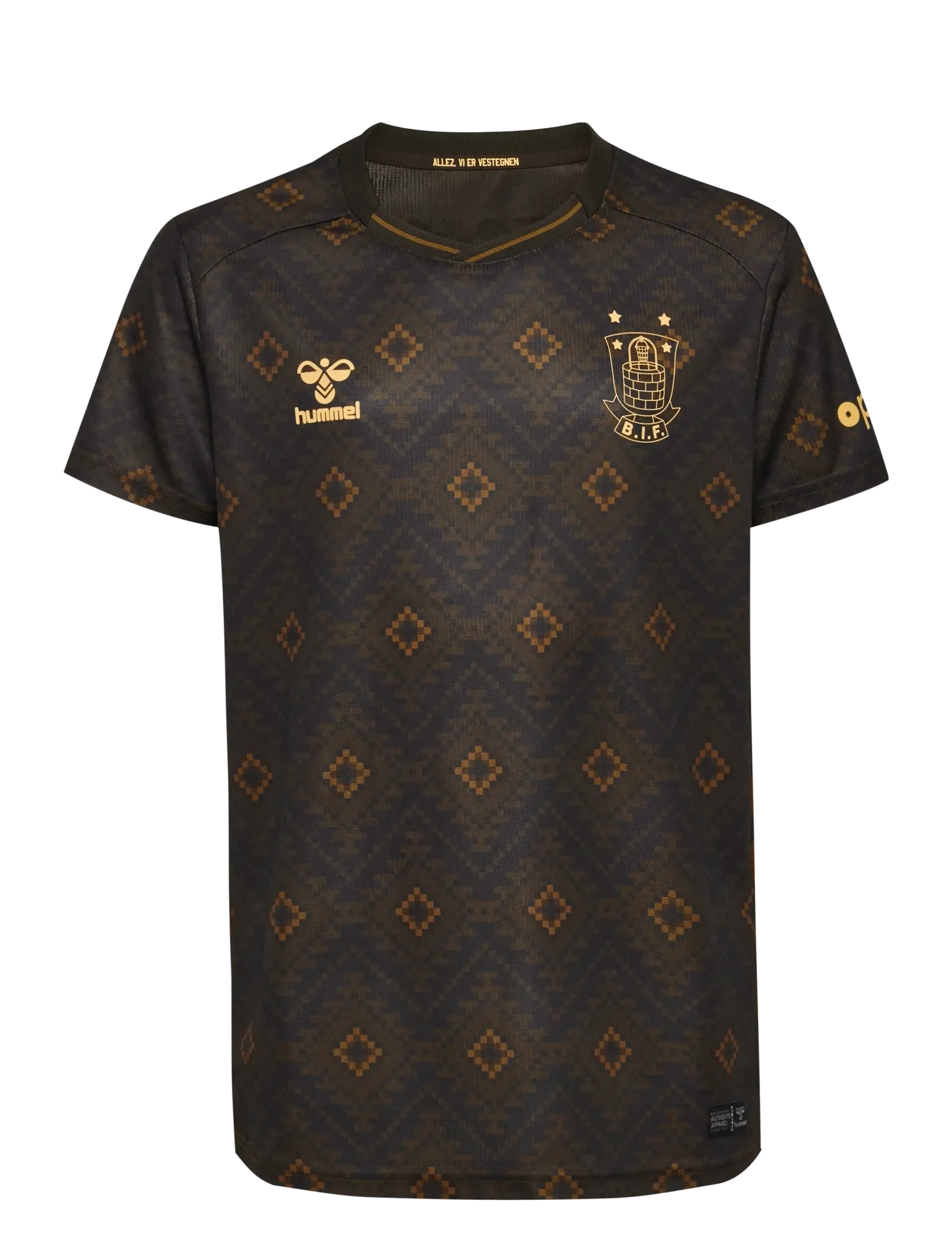 Hummel BIF 25/26 THIRD JERSEY S/S KIDS - Fußball - BROWN / brown