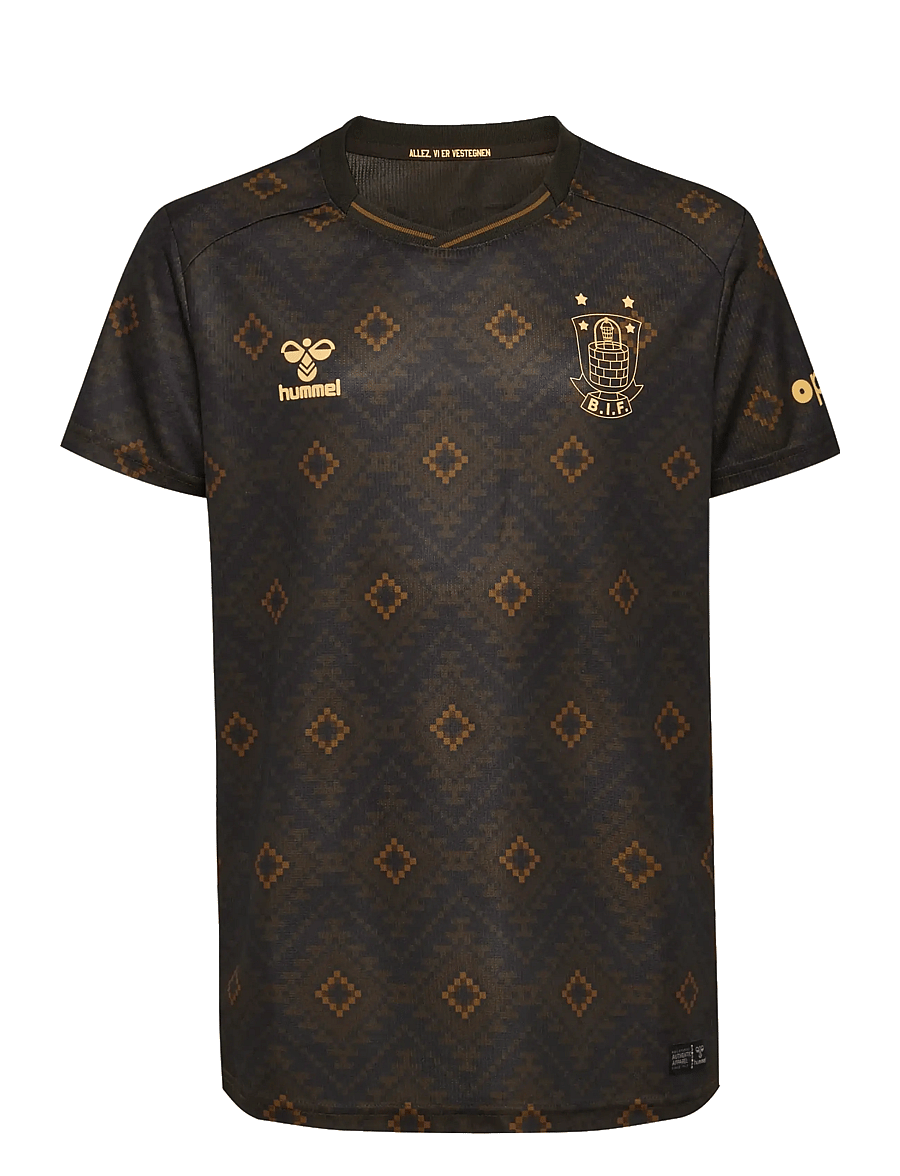 Hummel - BIF 25/26 THIRD JERSEY S/S KIDS - sportoberteile - brown - 0