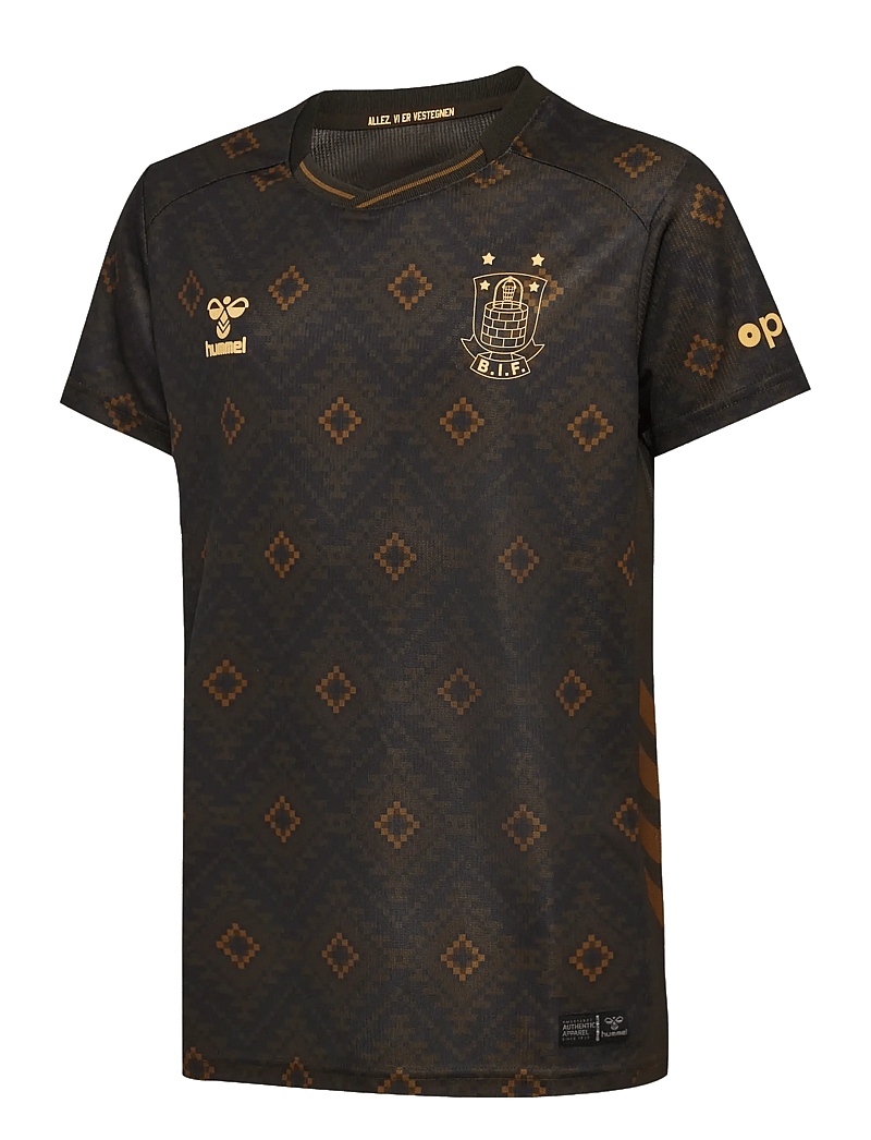 Hummel - BIF 25/26 THIRD JERSEY S/S KIDS - sporttoppar - brown - 1