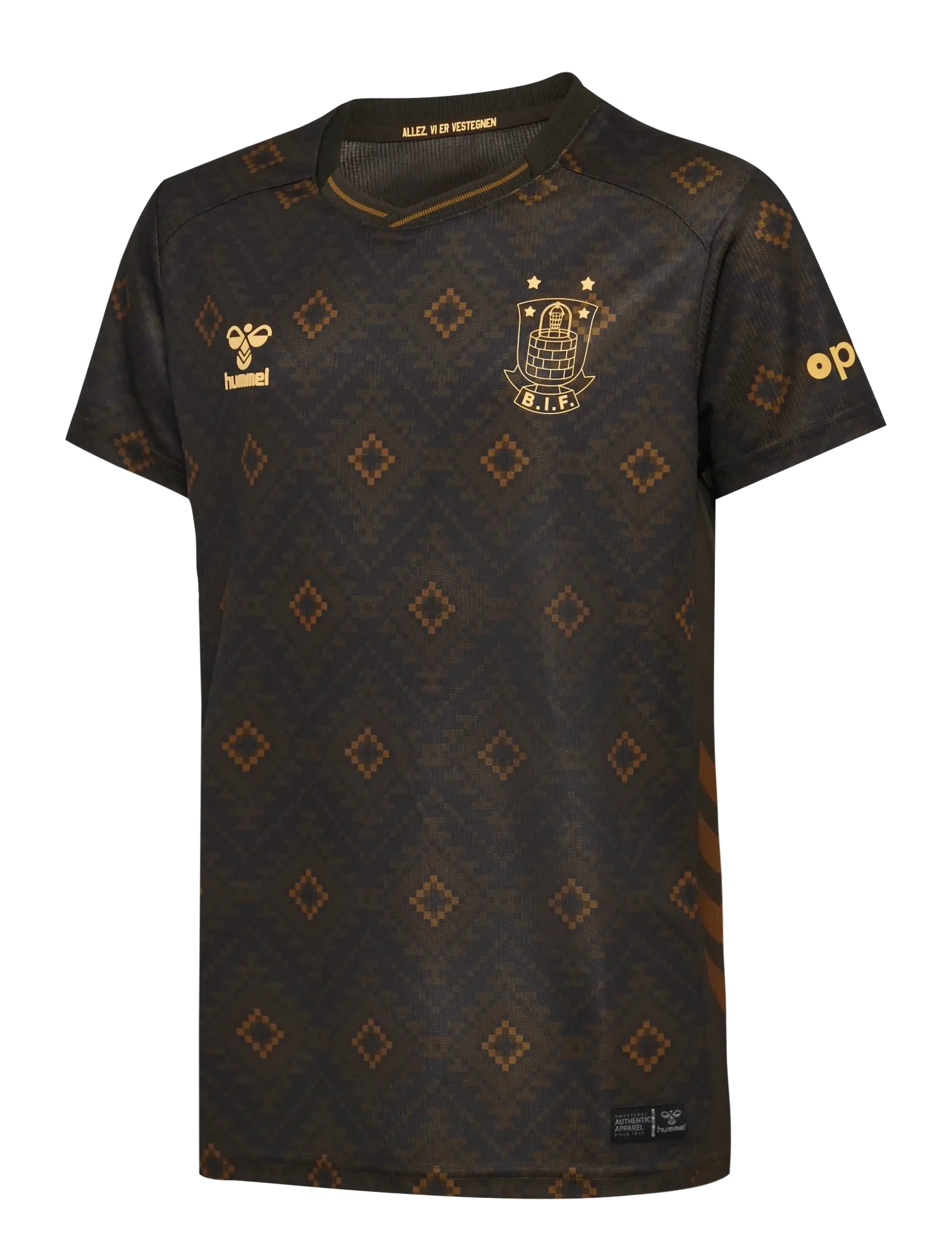 Hummel - BIF 25/26 THIRD JERSEY S/S KIDS - sportoberteile - brown - 1