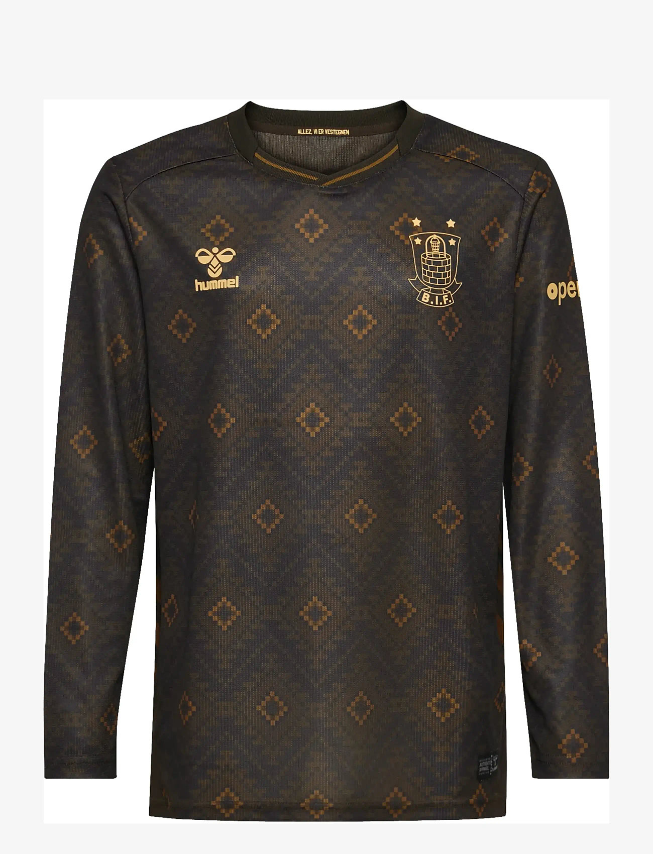 Hummel - BIF 25/26 THIRD JERSEY L/S KIDS - sporttoppar - brown - 0