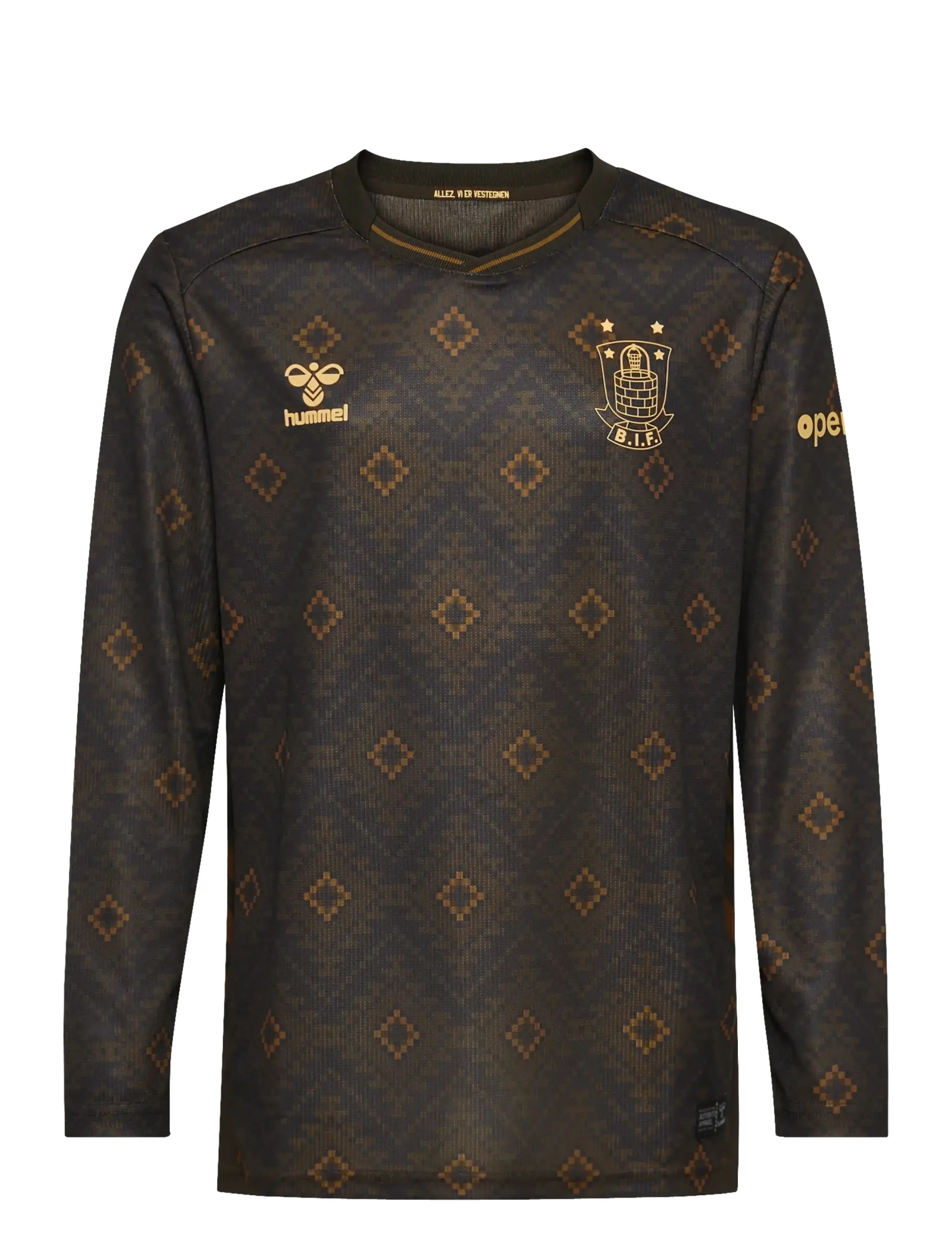 Hummel BIF 25/26 THIRD JERSEY L/S KIDS - Fußball - BROWN / brown