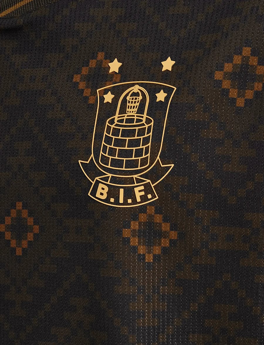 Hummel - BIF 25/26 THIRD JERSEY L/S KIDS - spordisärgid - brown - 2