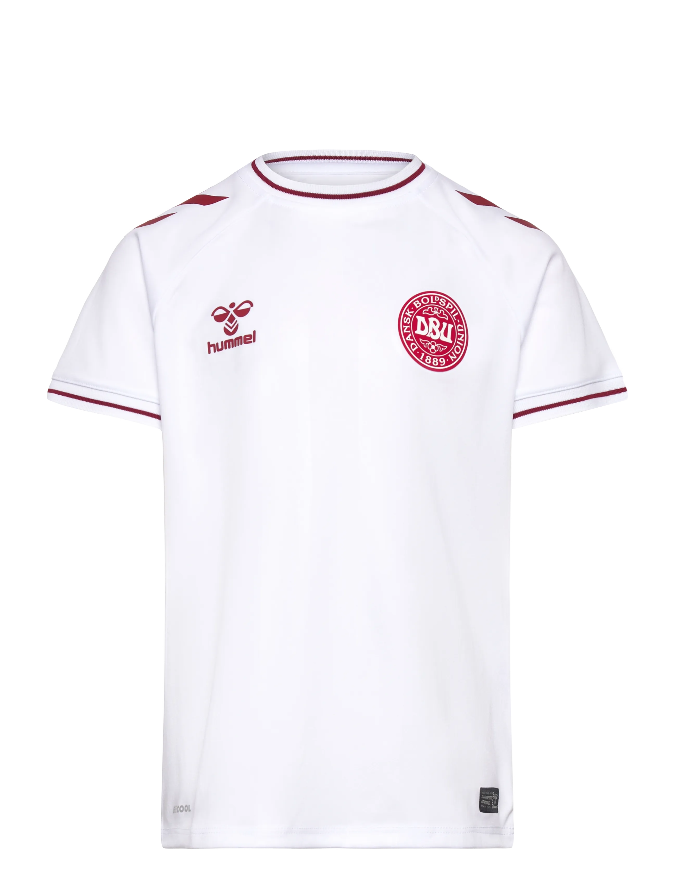 Hummel Dbu Woman 25 Away Jersey S/S Kids, Børn, Børne Kortærmet Udebanetrøje, Hvid, Str: 140