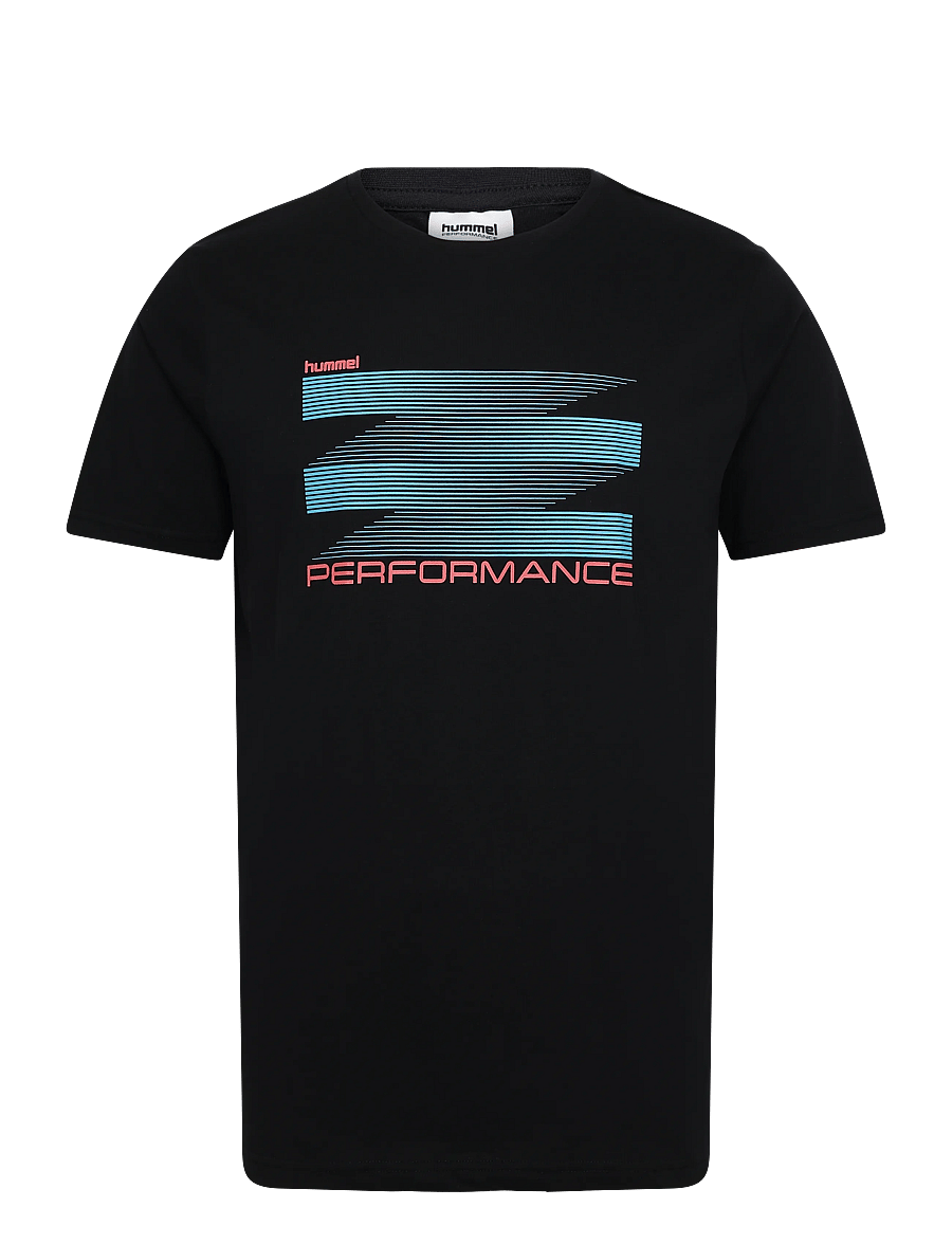 Hummel - hmlPULSE GRAPHIC T-SHIRT S/S - t-shirts - black - 0