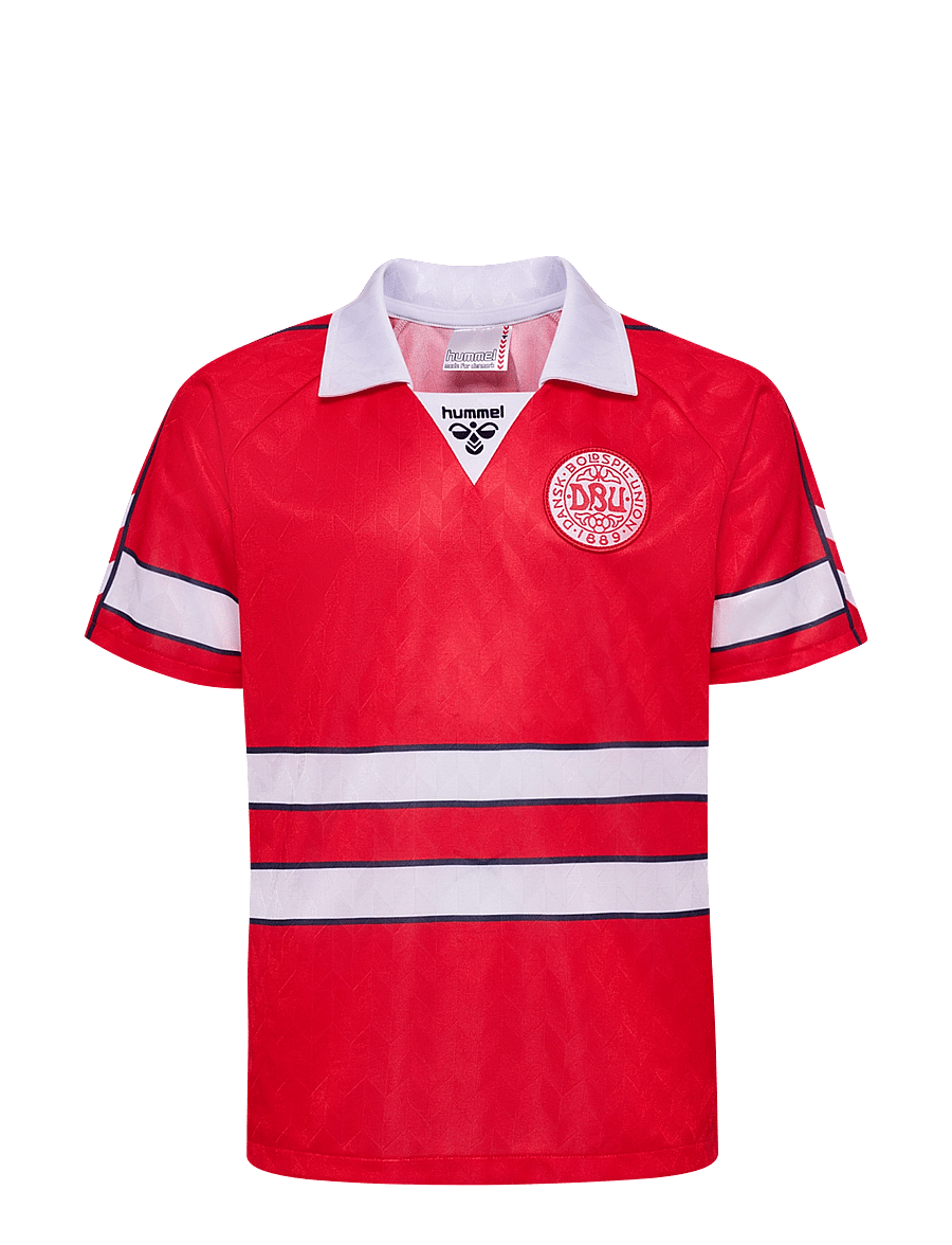 Hummel - DBU 88 REPLICA JERSEY S/S KIDS - sporta topi - racing red - 2