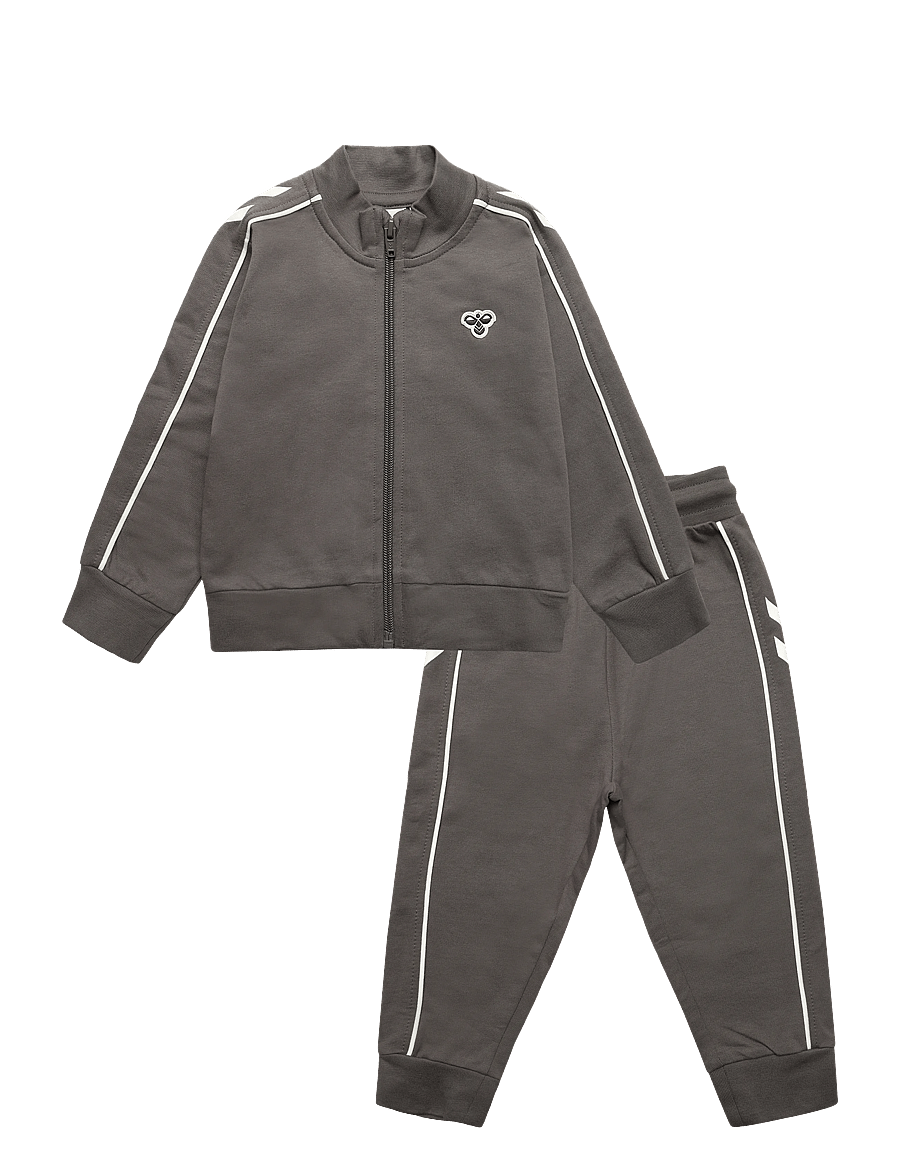 Hummel - hmlMINI CO REG TRACK SUIT - trainingsanzug - dark gull gray - 0